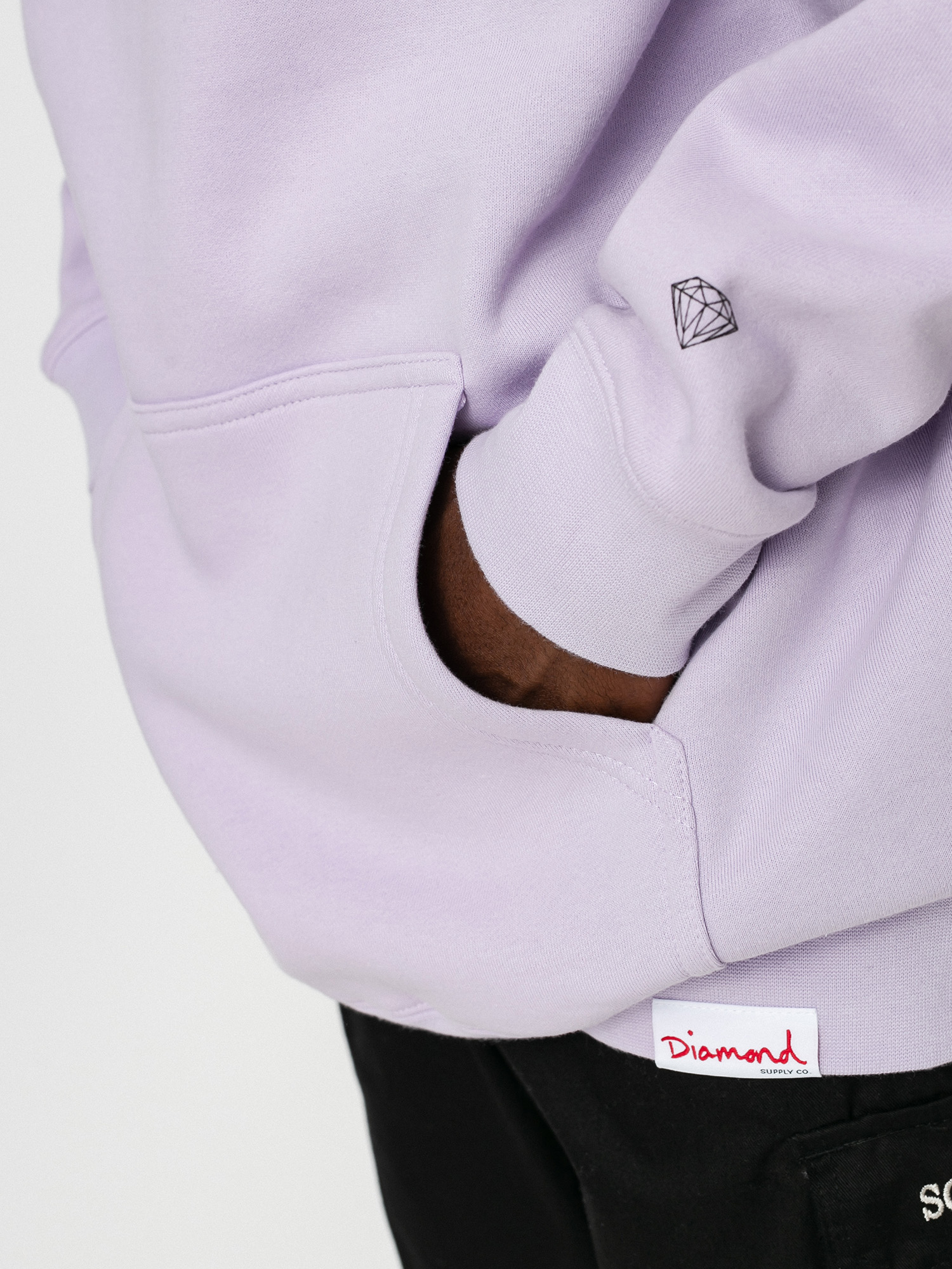 Diamond Supply Co. Est. 1998 HD Kapucnis pulóver (lavander)