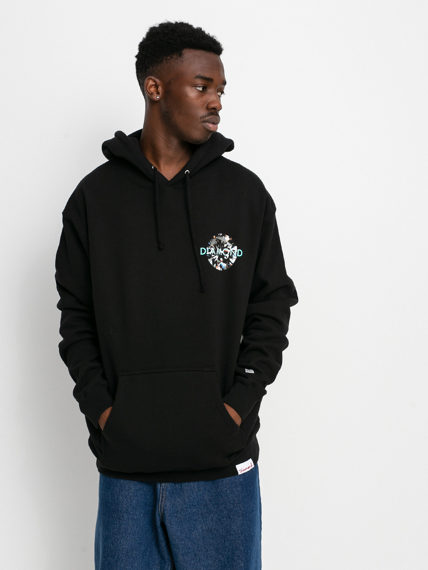 Diamond Supply Co. Clarity HD Kapucnis pulóver (black)