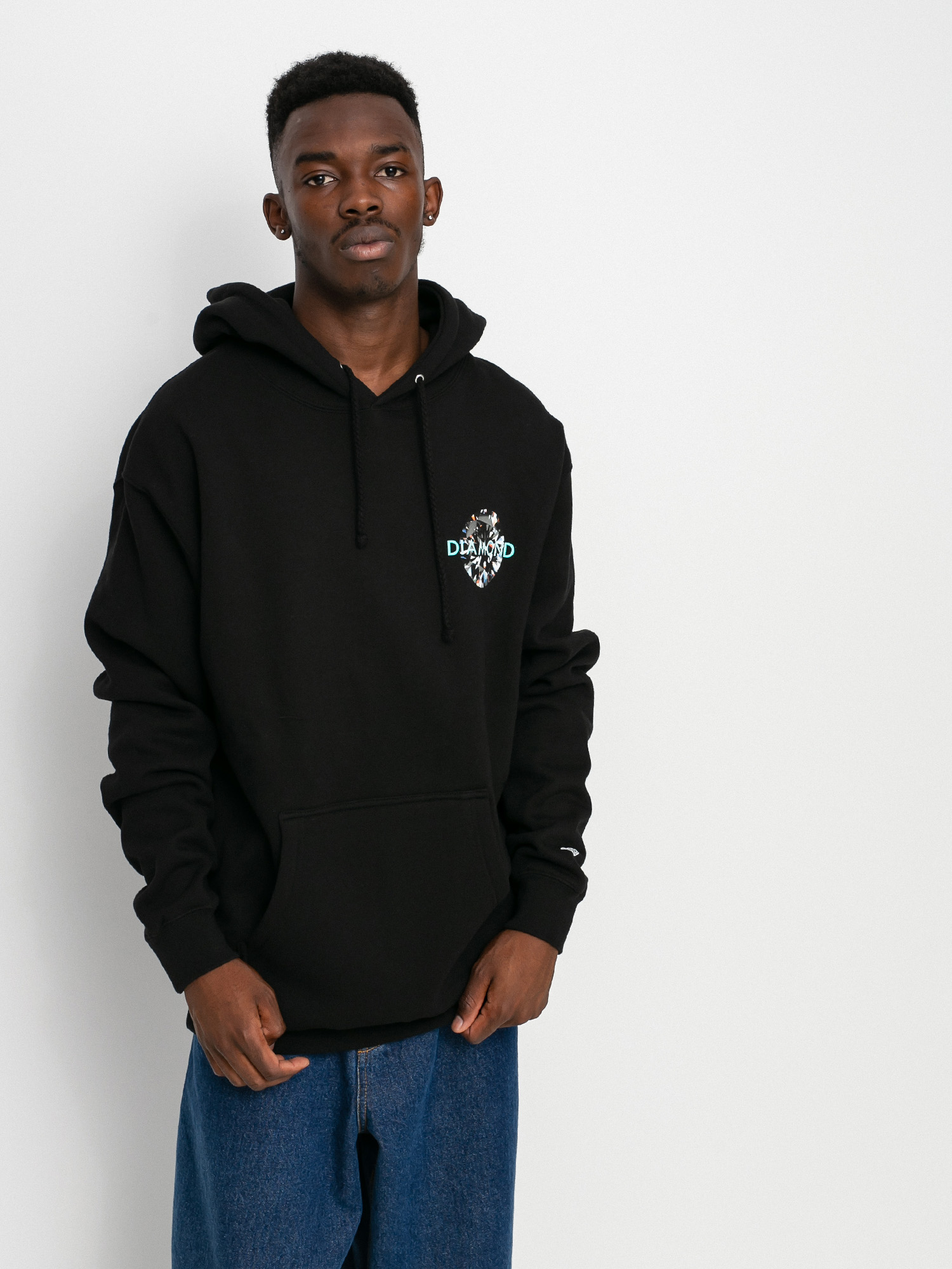 Diamond Supply Co. Clarity HD Kapucnis pulóver (black)