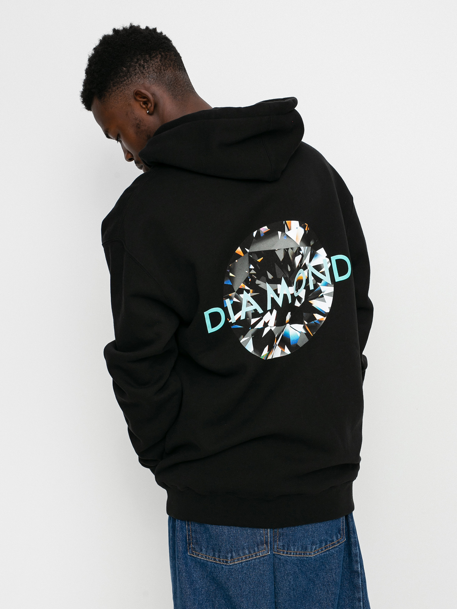Diamond Supply Co. Clarity HD Kapucnis pulóver (black)