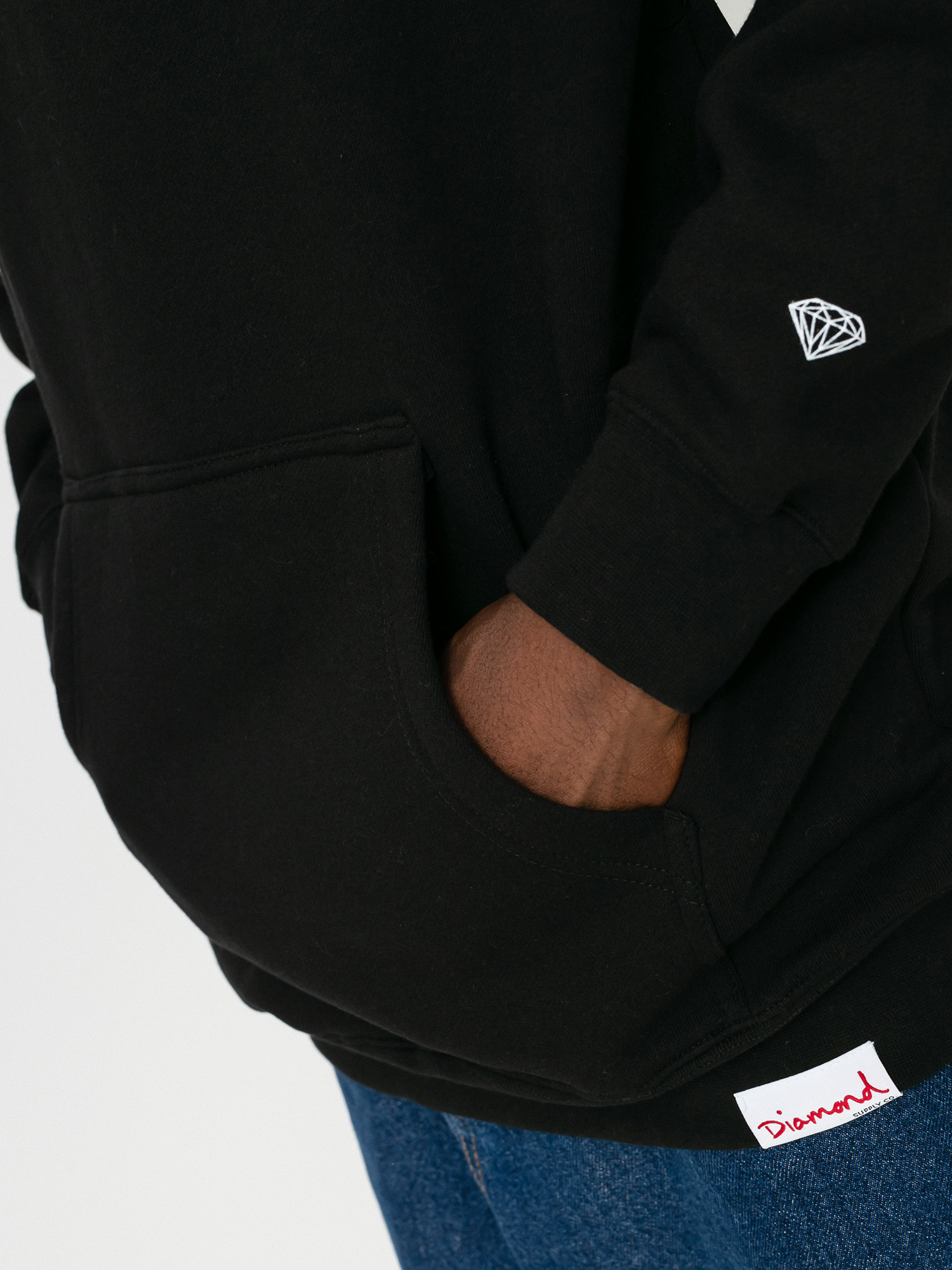 Diamond Supply Co. Clarity HD Kapucnis pulóver (black)