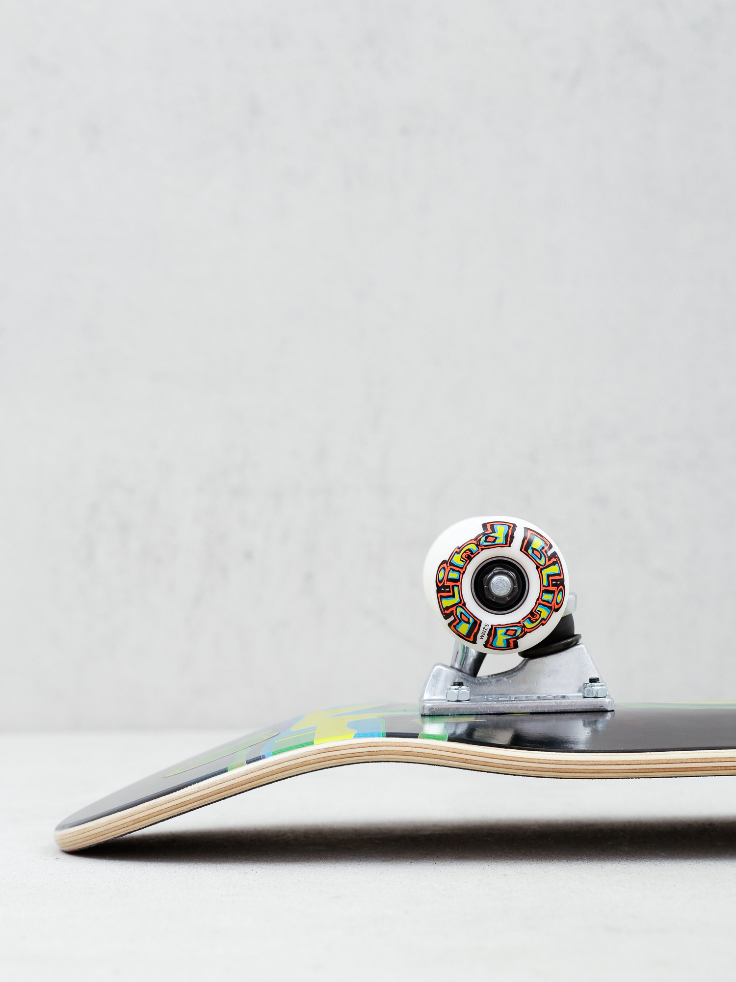 Blind Logo Glitch Komplett gördeszka (green/yellow)