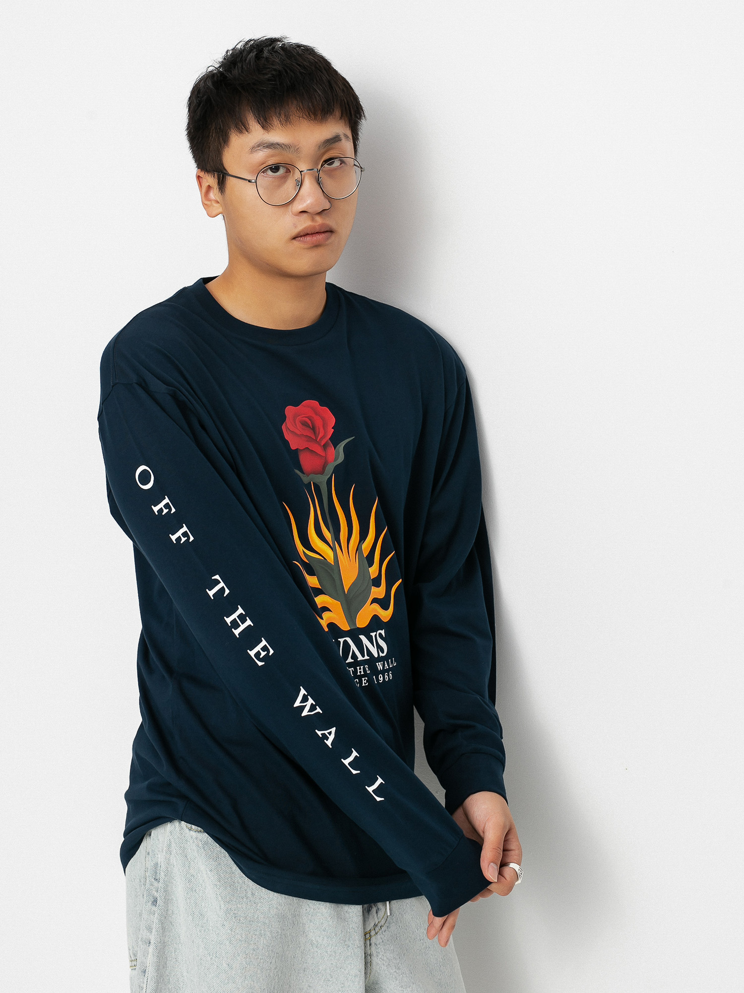 Vans Flores Hosszú ujjú felső (navy)