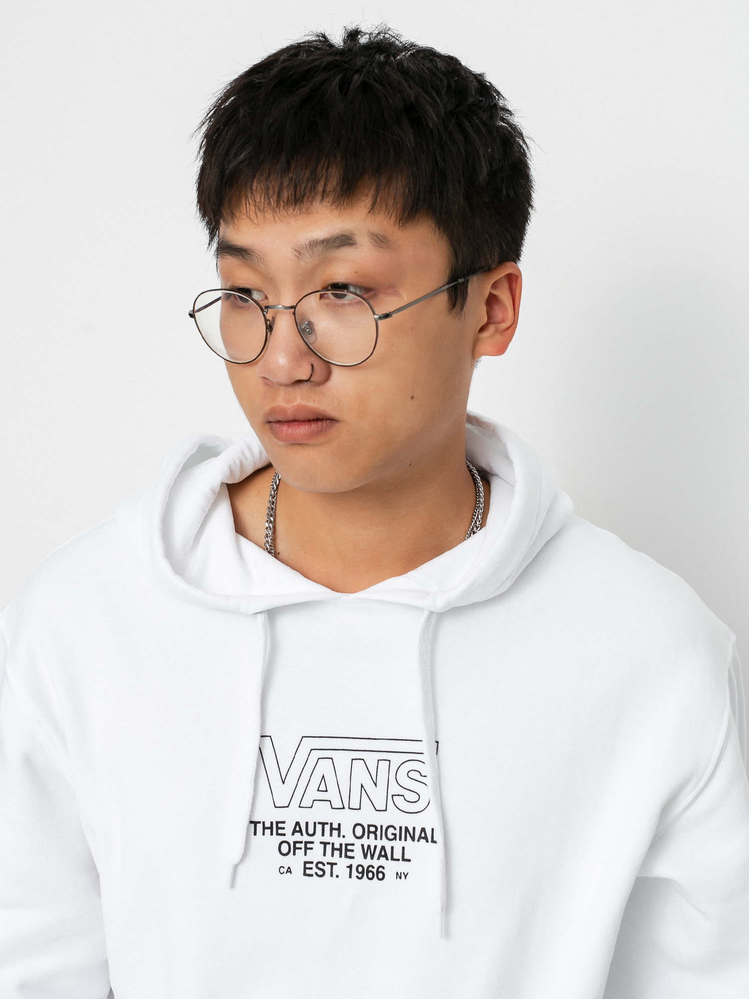 Vans Sequence HD Kapucnis pulóver (white)