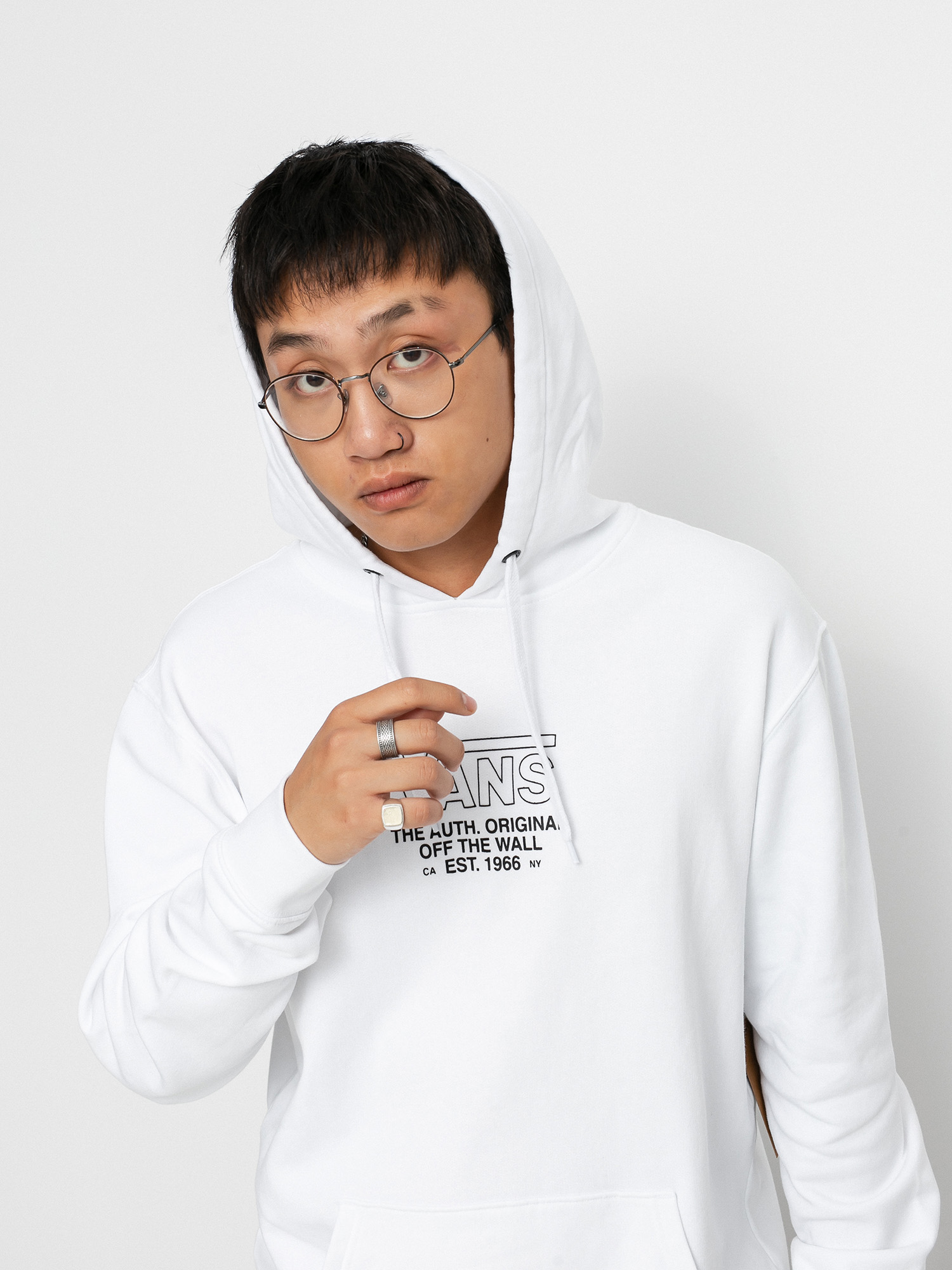 Vans Sequence HD Kapucnis pulóver (white)