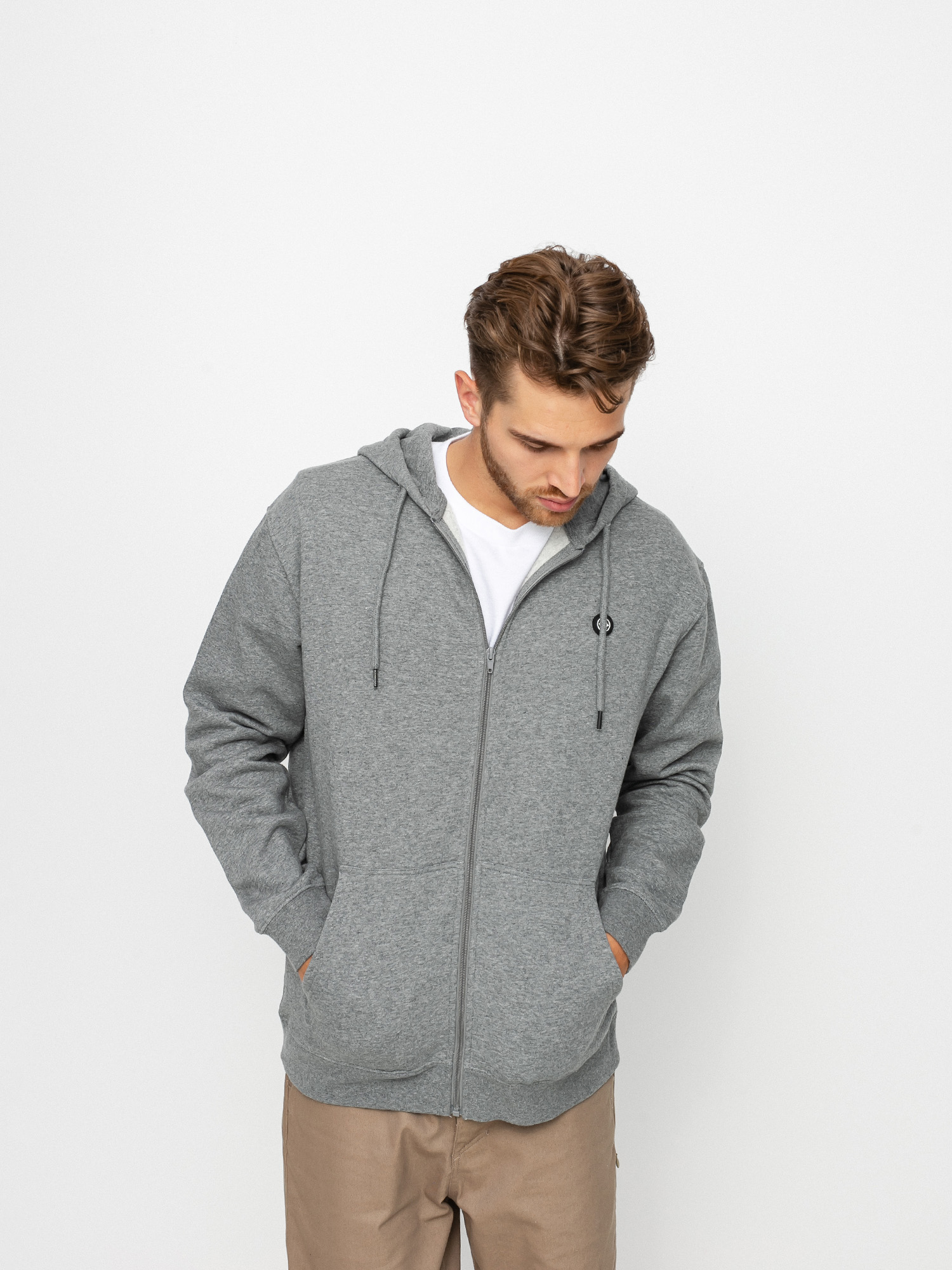 DC Riot Franchise ZHD Kapucnis pulóver (medium grey heather)