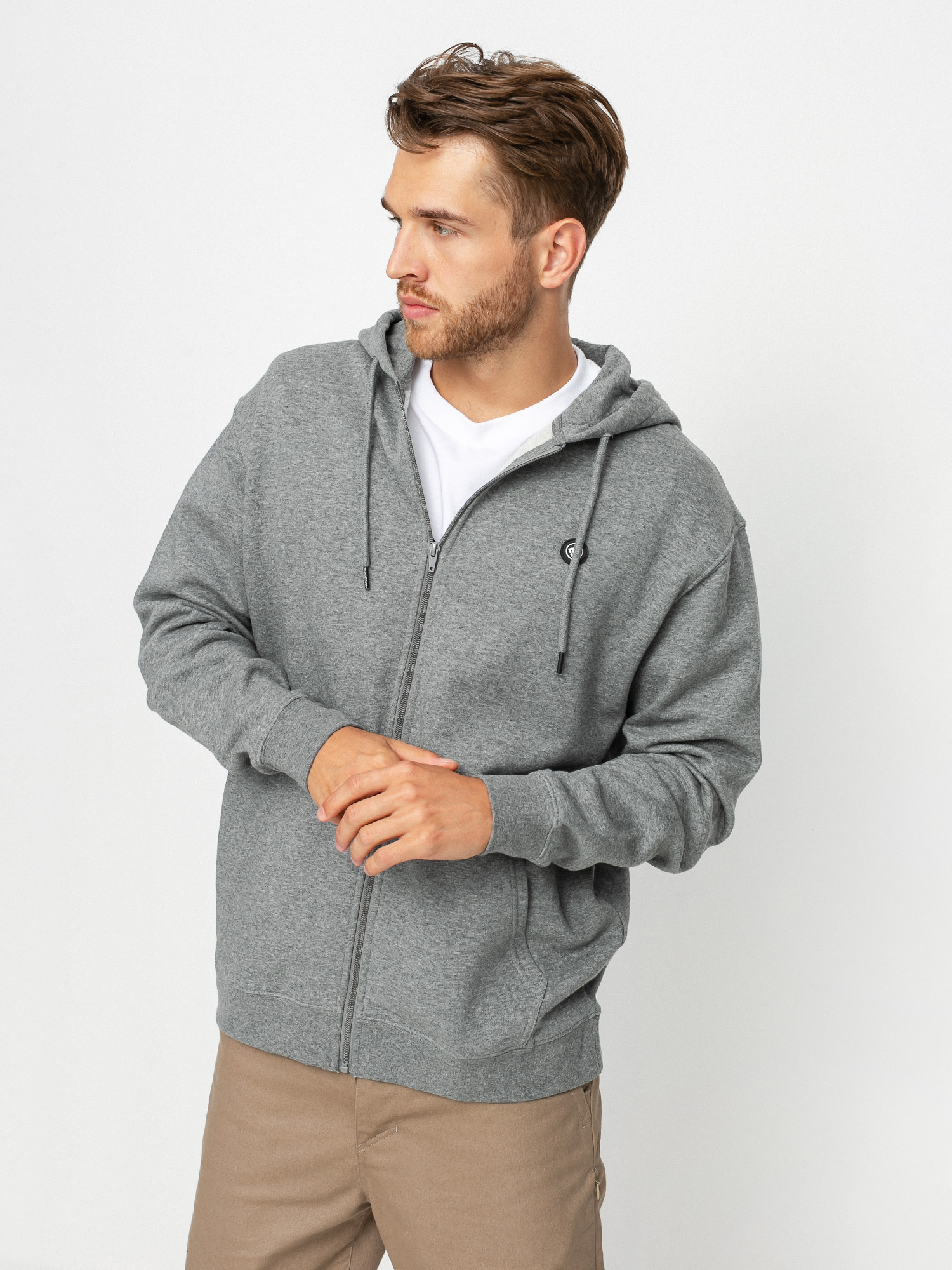 DC Riot Franchise ZHD Kapucnis pulóver (medium grey heather)