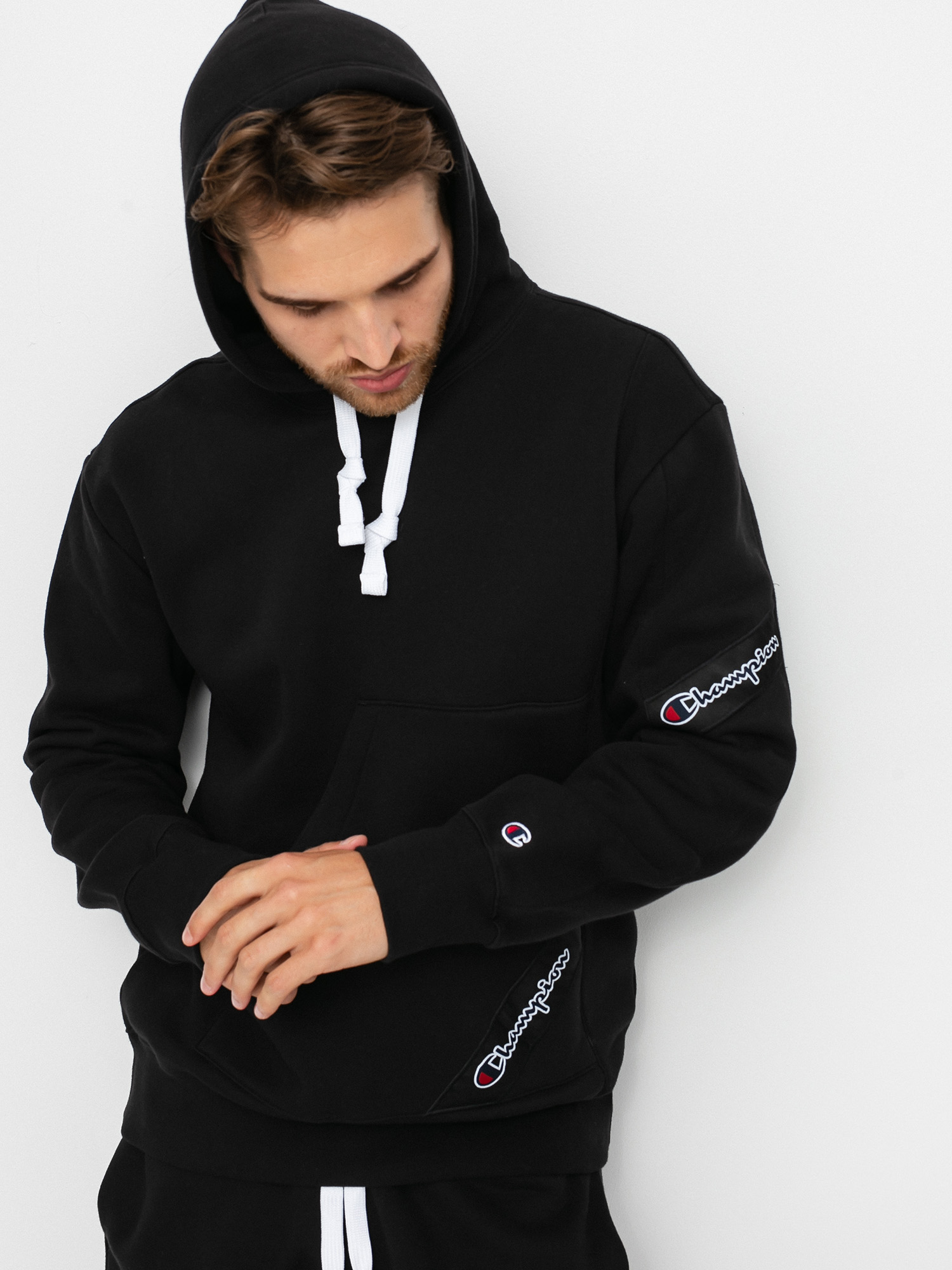 Champion Sweatshirt HD 216549 Kapucnis pulóver (nbk)