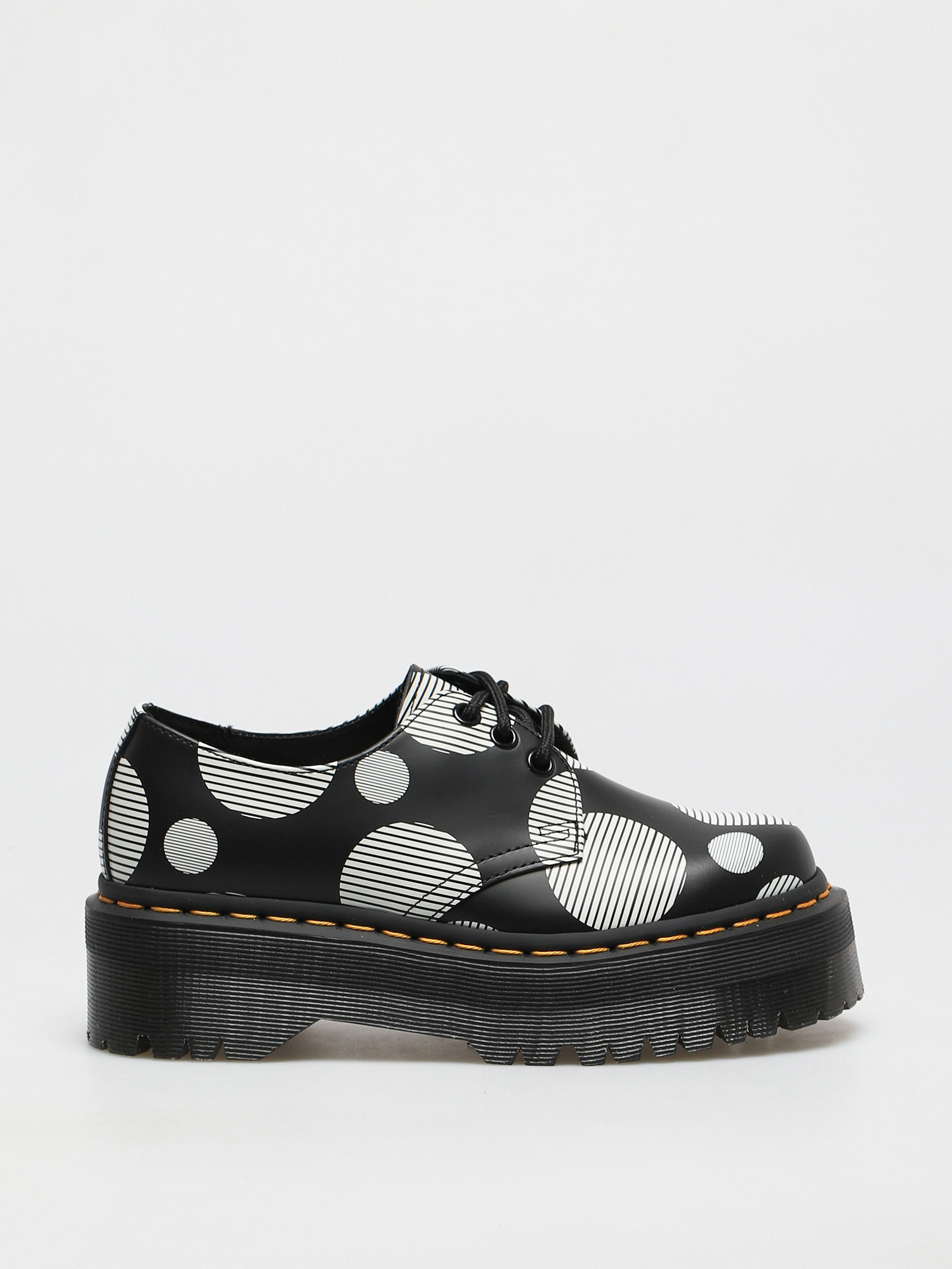 Dr. Martens 1461 Quad Cipők Wmn (smooth black polka dot)