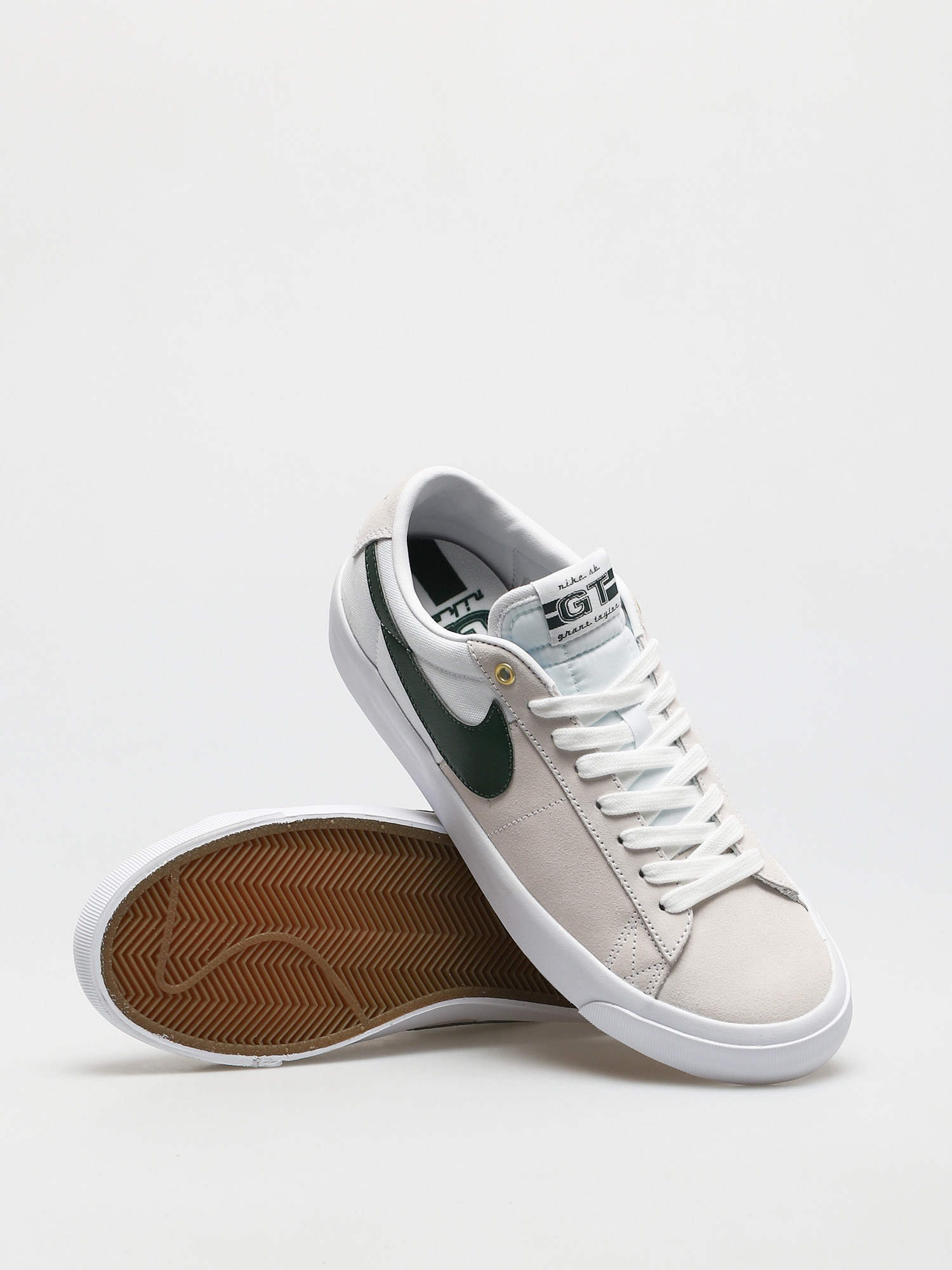 Nike SB Zoom Blazer Low Pro GT Cipők (white/fir white gum light brown)