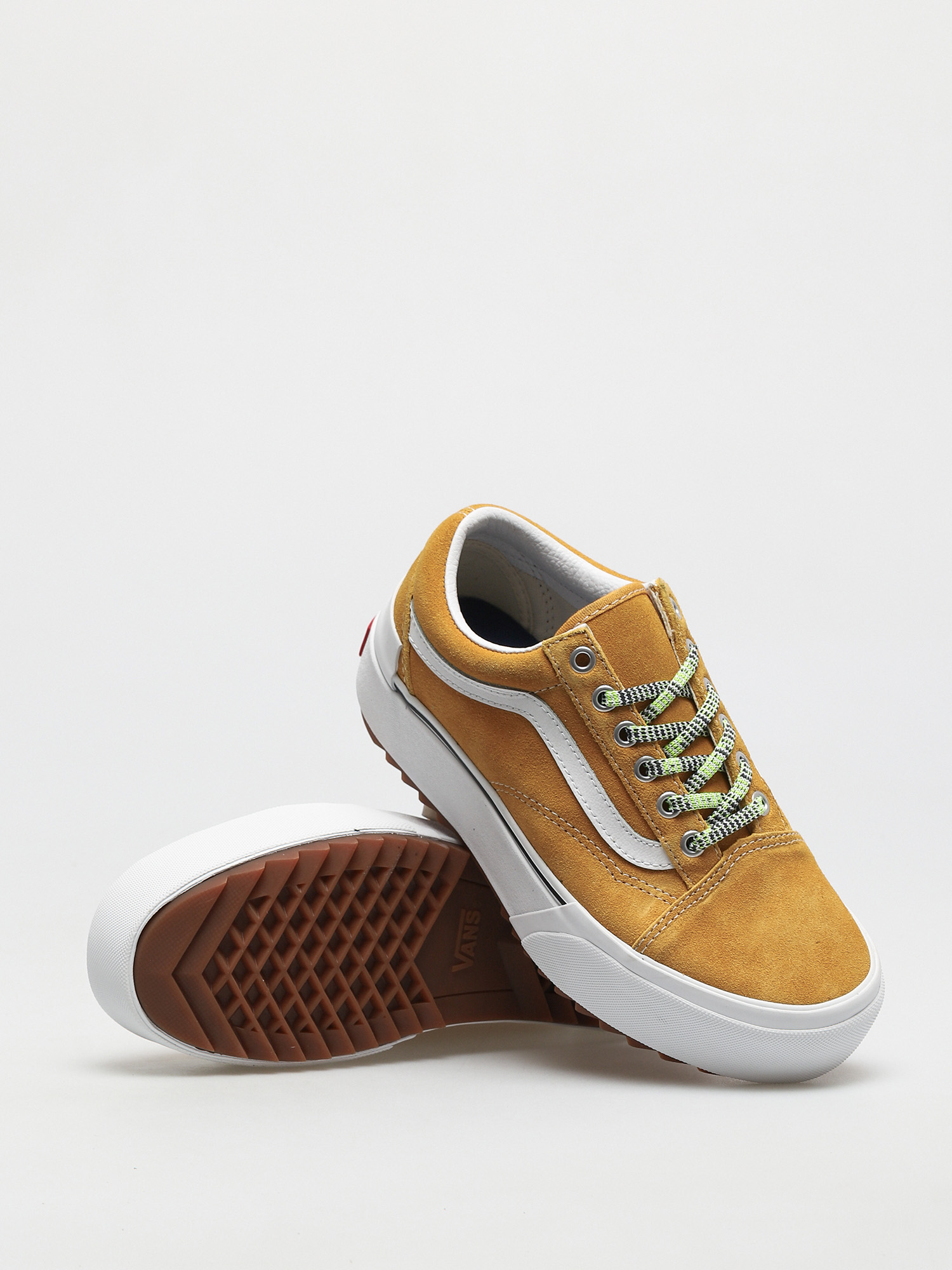 Vans Old Skool Stacked Cipők (multi lace/gldnylw/trwht)