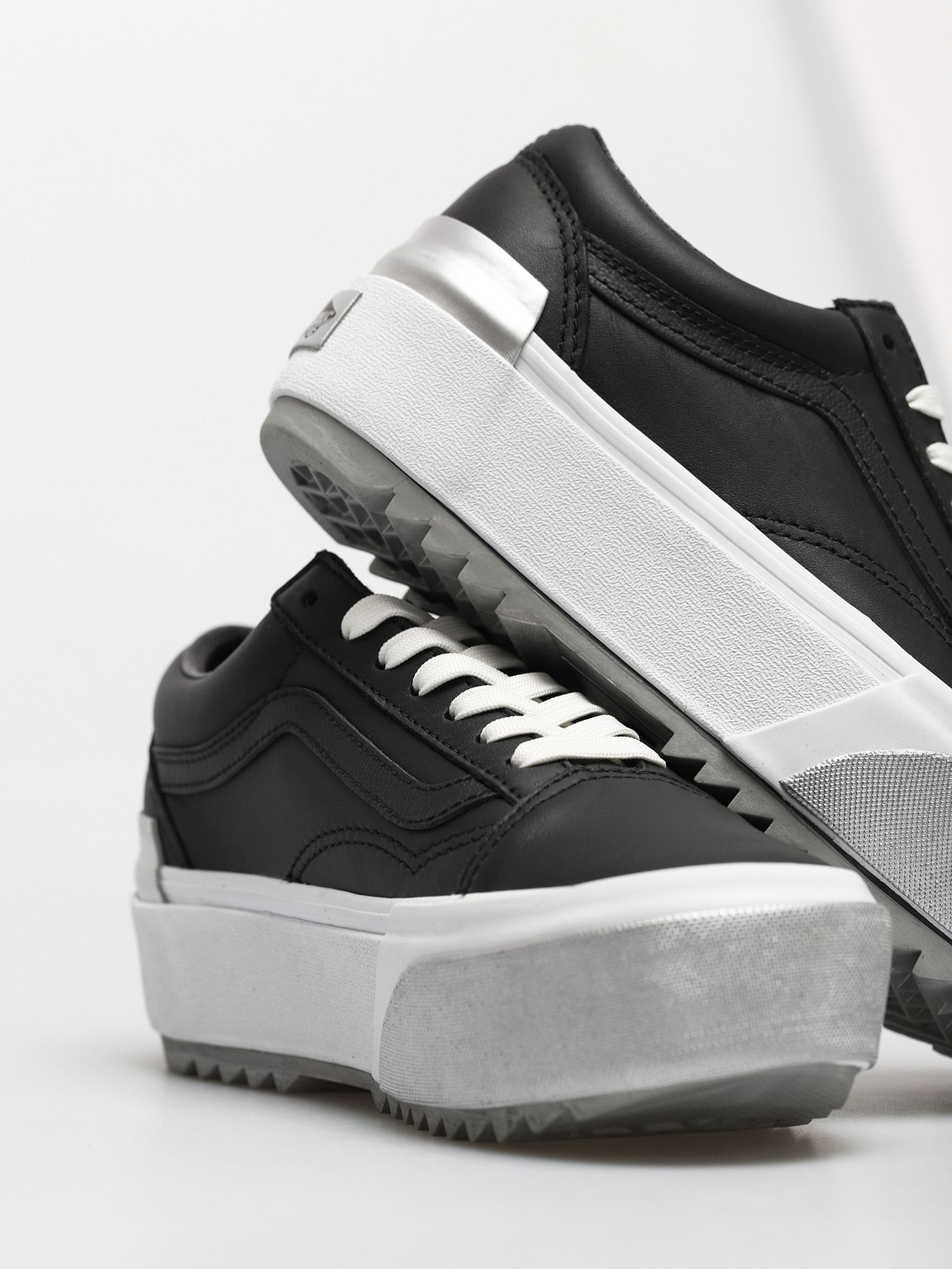 Vans Old Skool Stacked Cipők (shiny/black/true white)