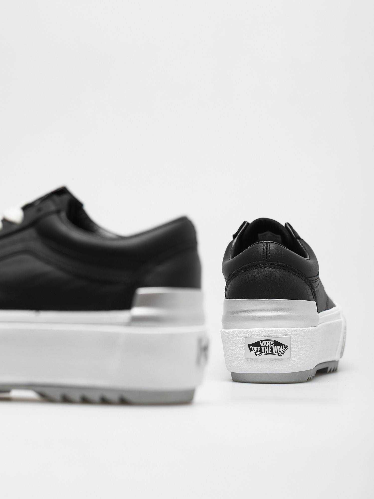 Vans Old Skool Stacked Cipők (shiny/black/true white)