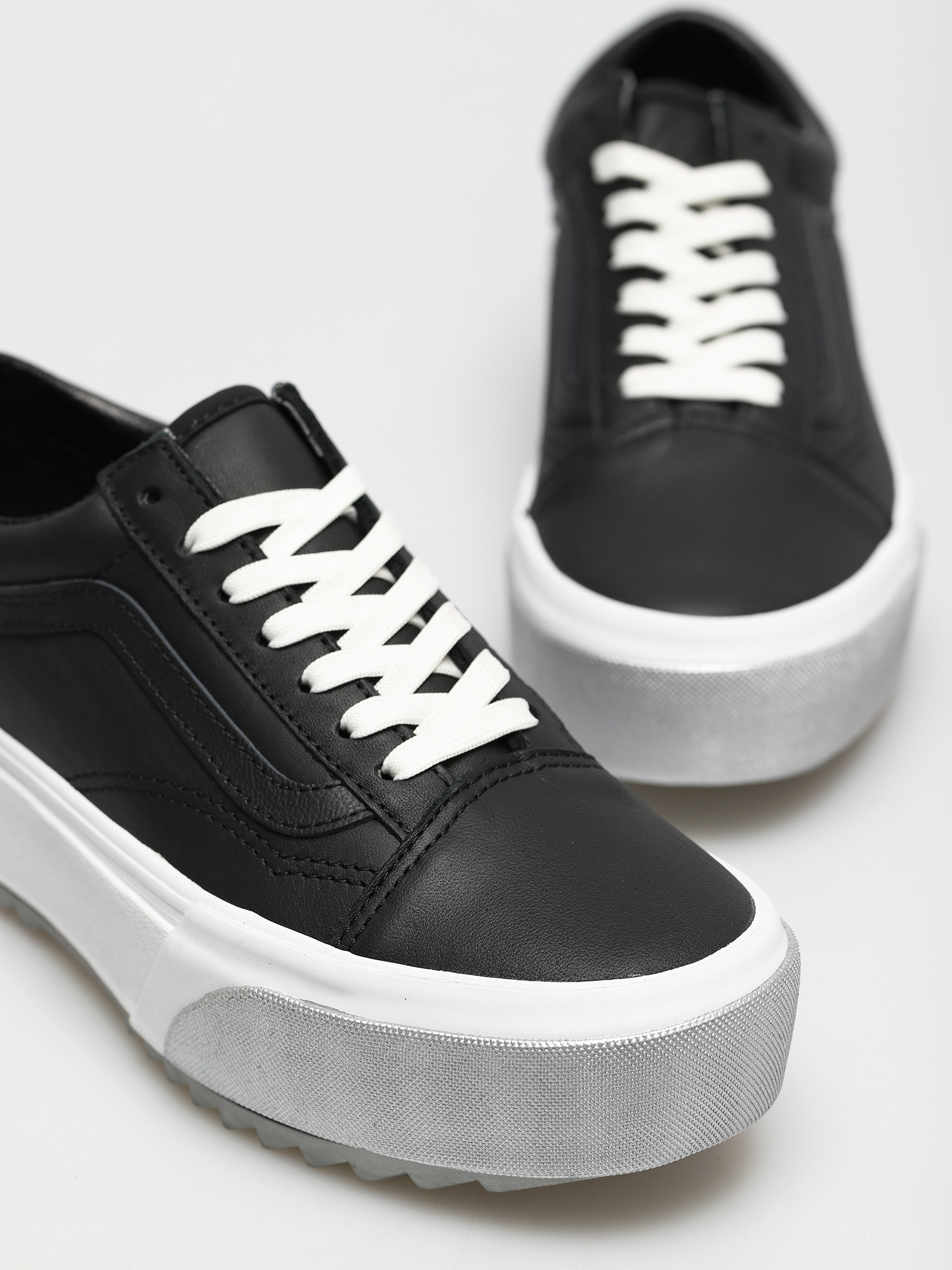 Vans Old Skool Stacked Cipők (shiny/black/true white)