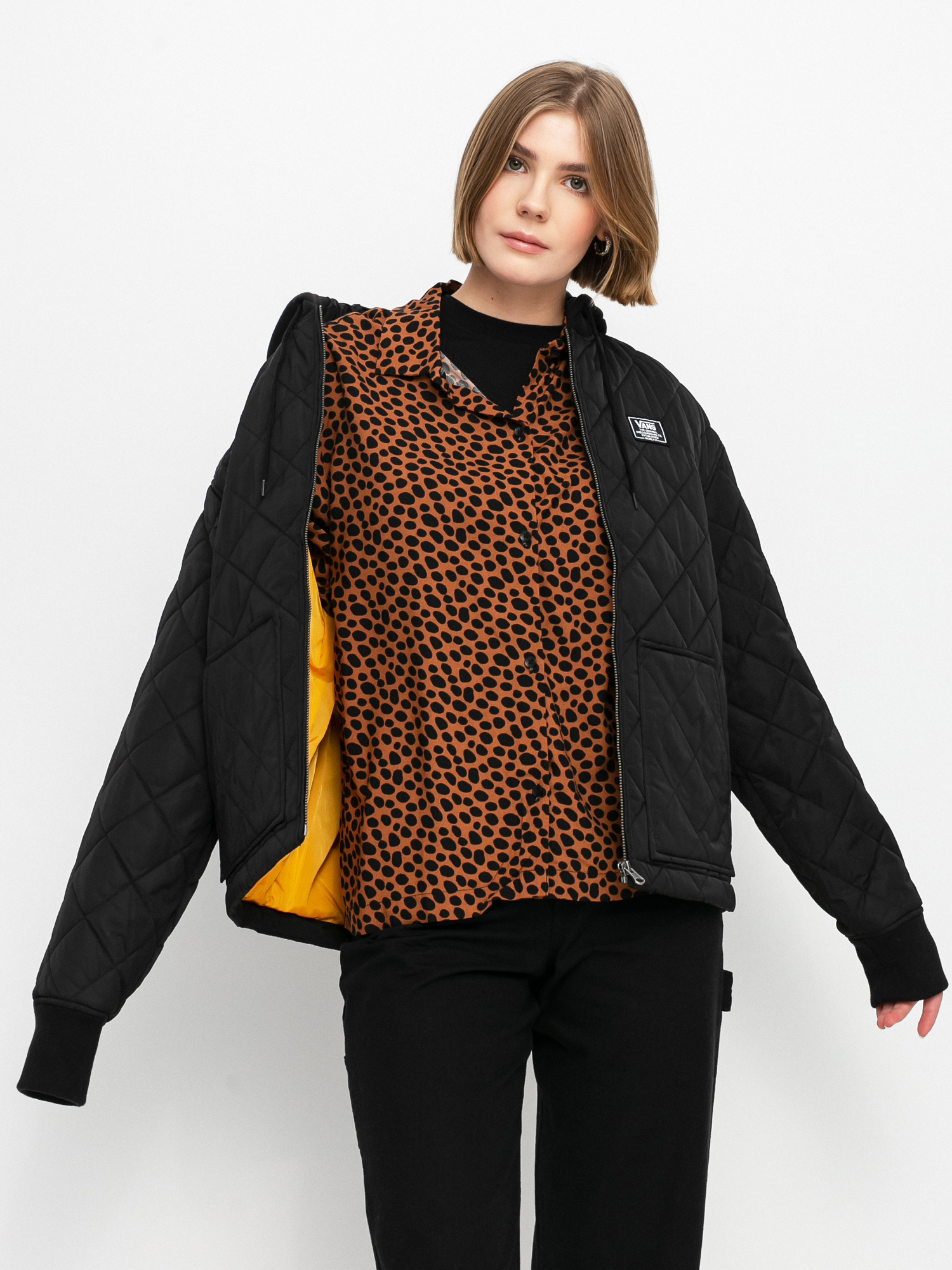 Vans Boom Boom 66 Hood Bomber Dzseki Wmn (black)