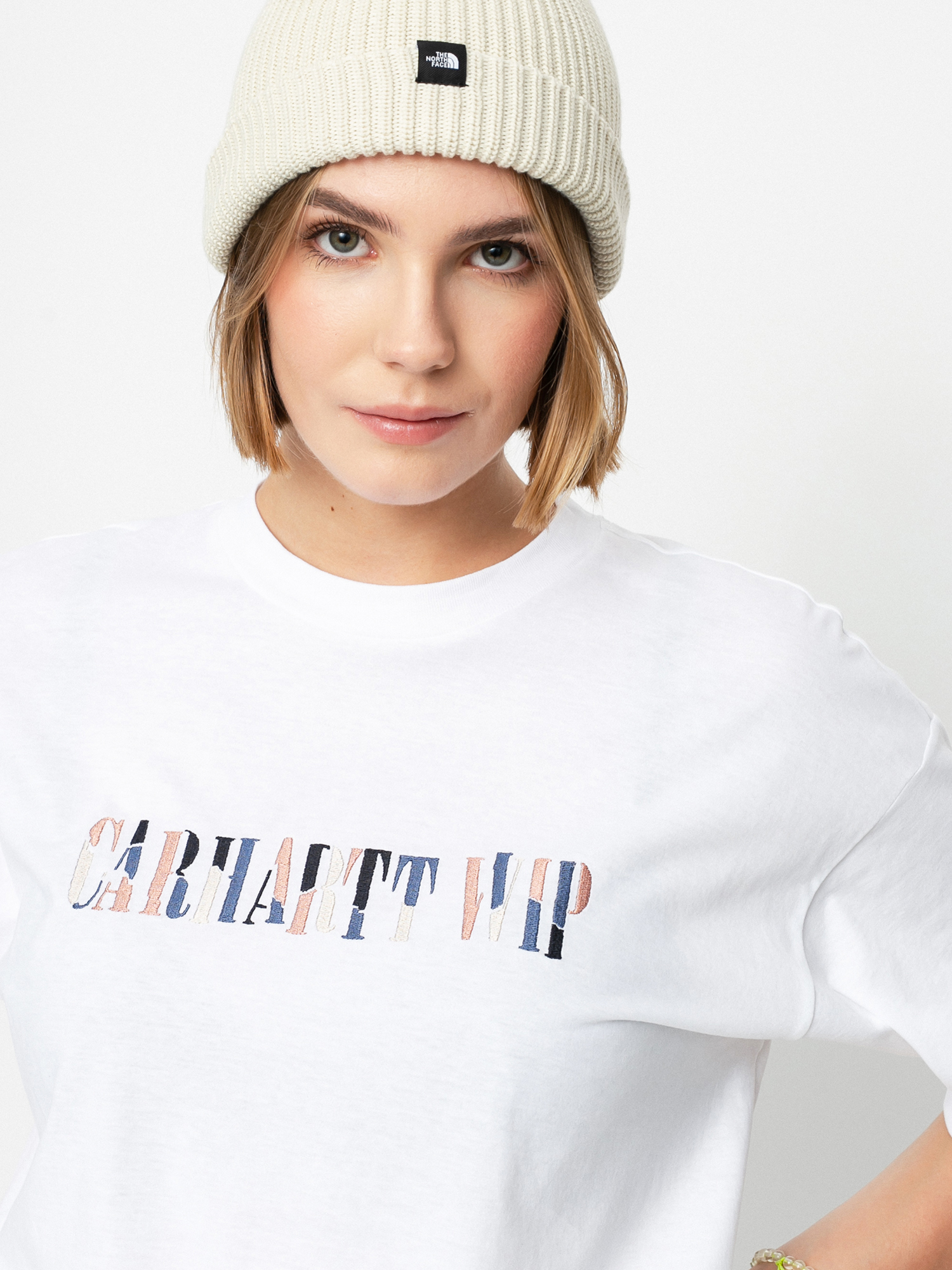 Carhartt WIP Jagged Script póló Wmn (white)