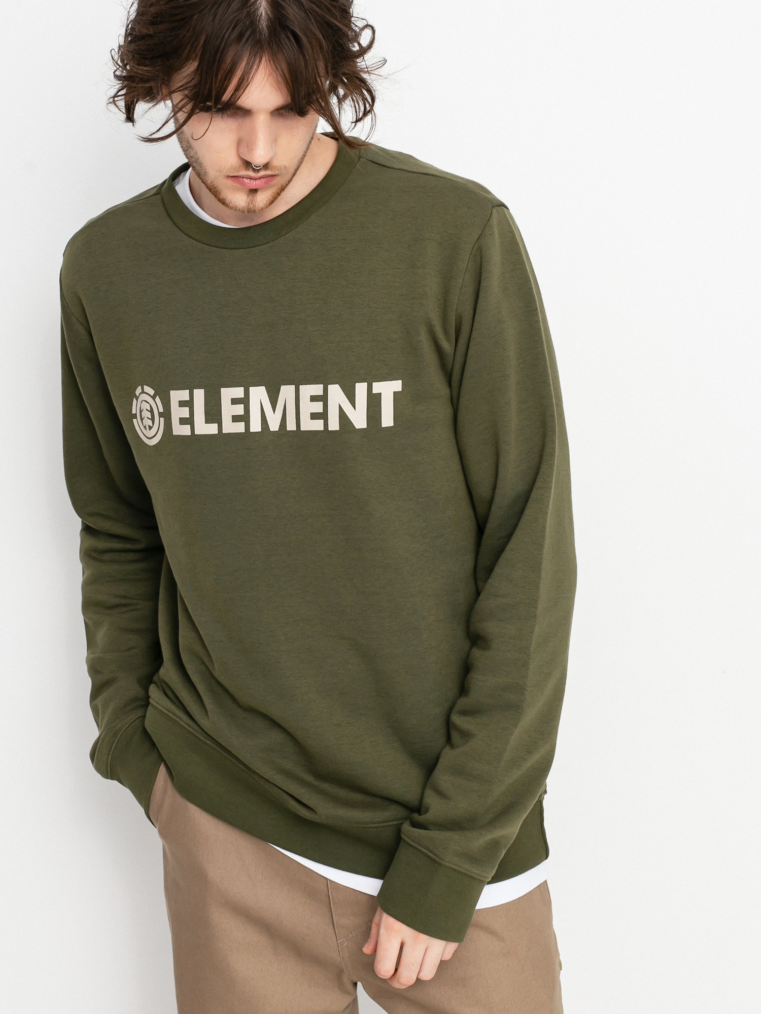 Element Blazin Crew Pulóver (army)
