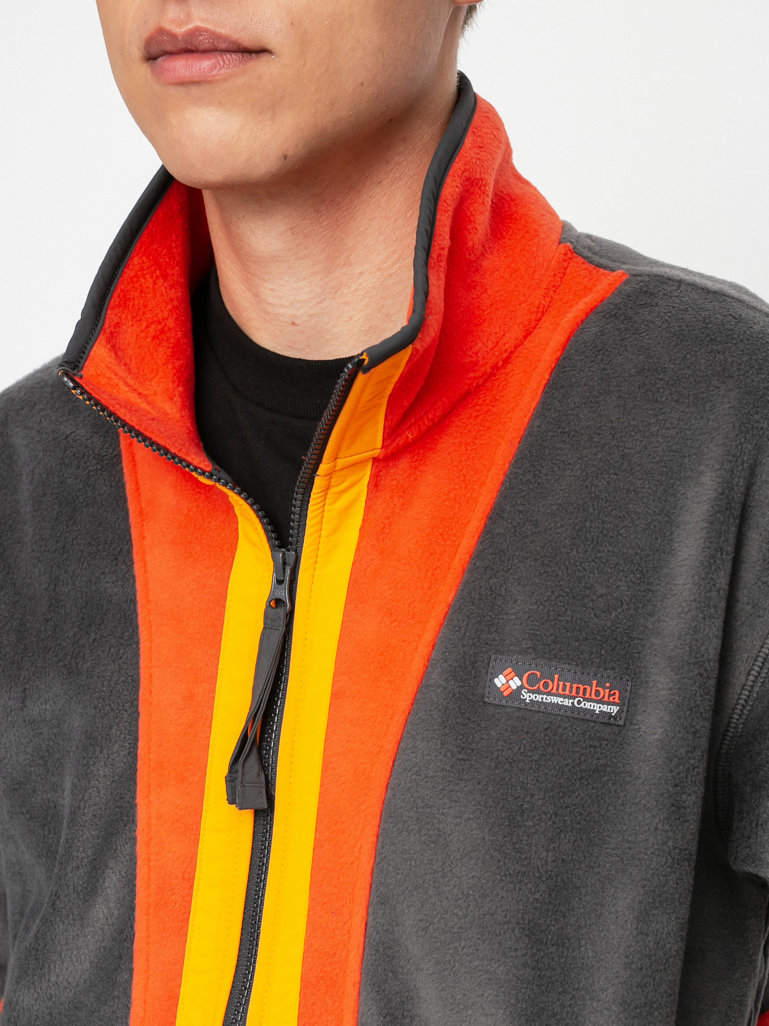 Férfi Columbia Back Bowl Polár pulóver (red quartz/shark)