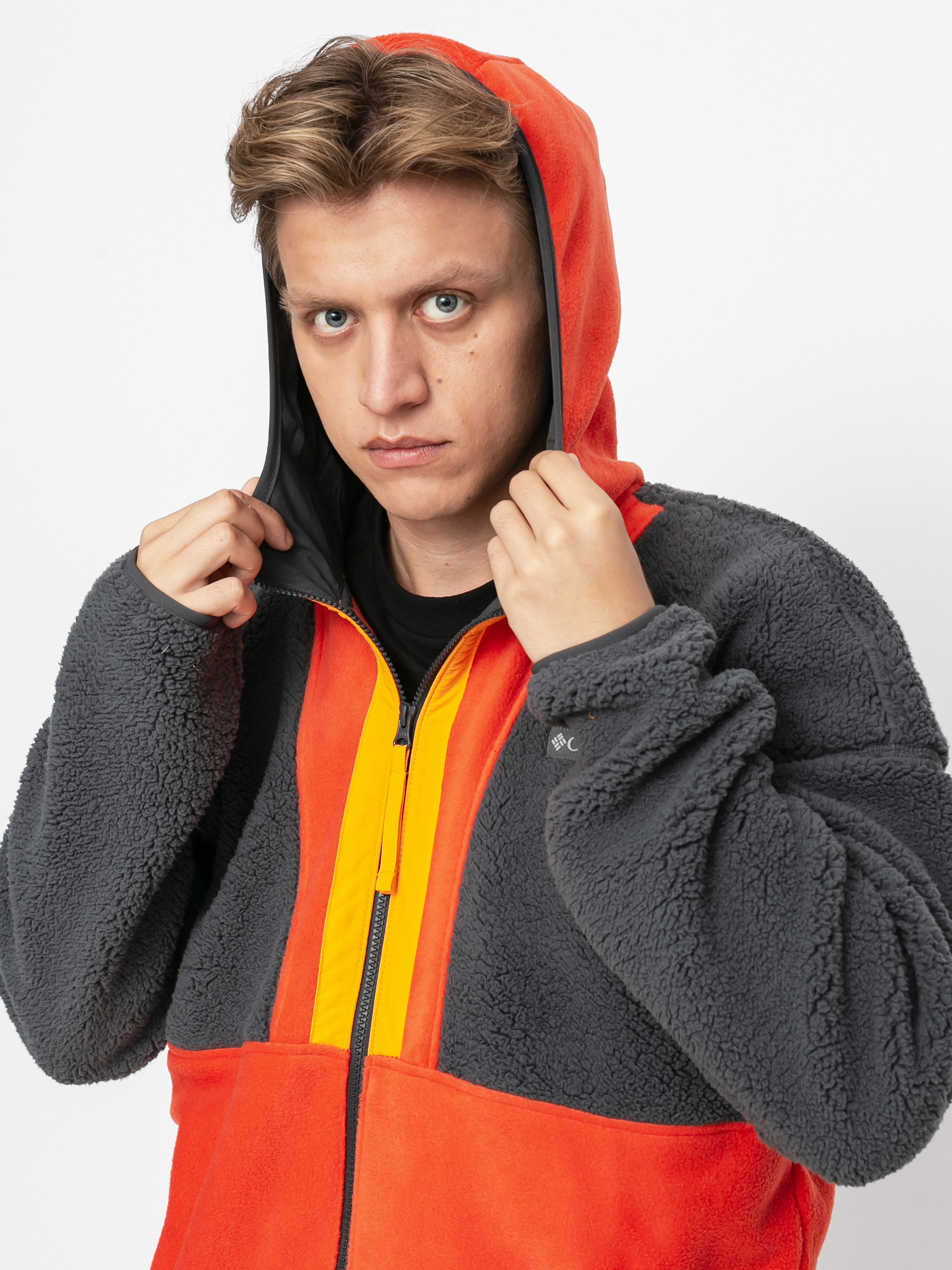 Férfi Columbia Backbowl Sherpa Polár pulóver (red quartz/shark)