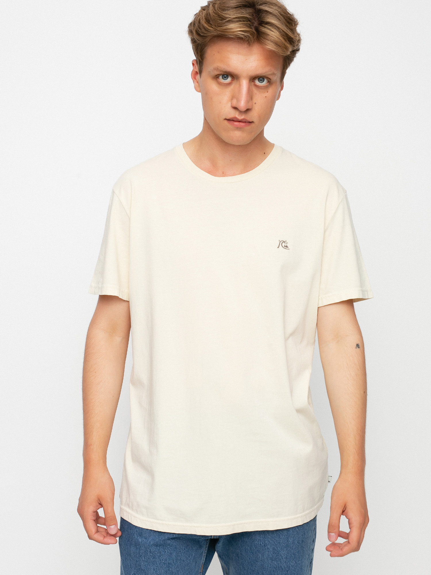 Quiksilver Basic Bubble Embroidery Póló (oatmeal)