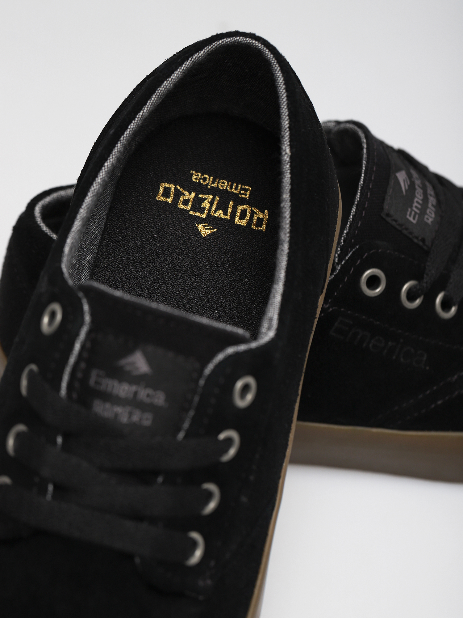 Emerica The Romero Laced Youth JR Cipők (black/gum)