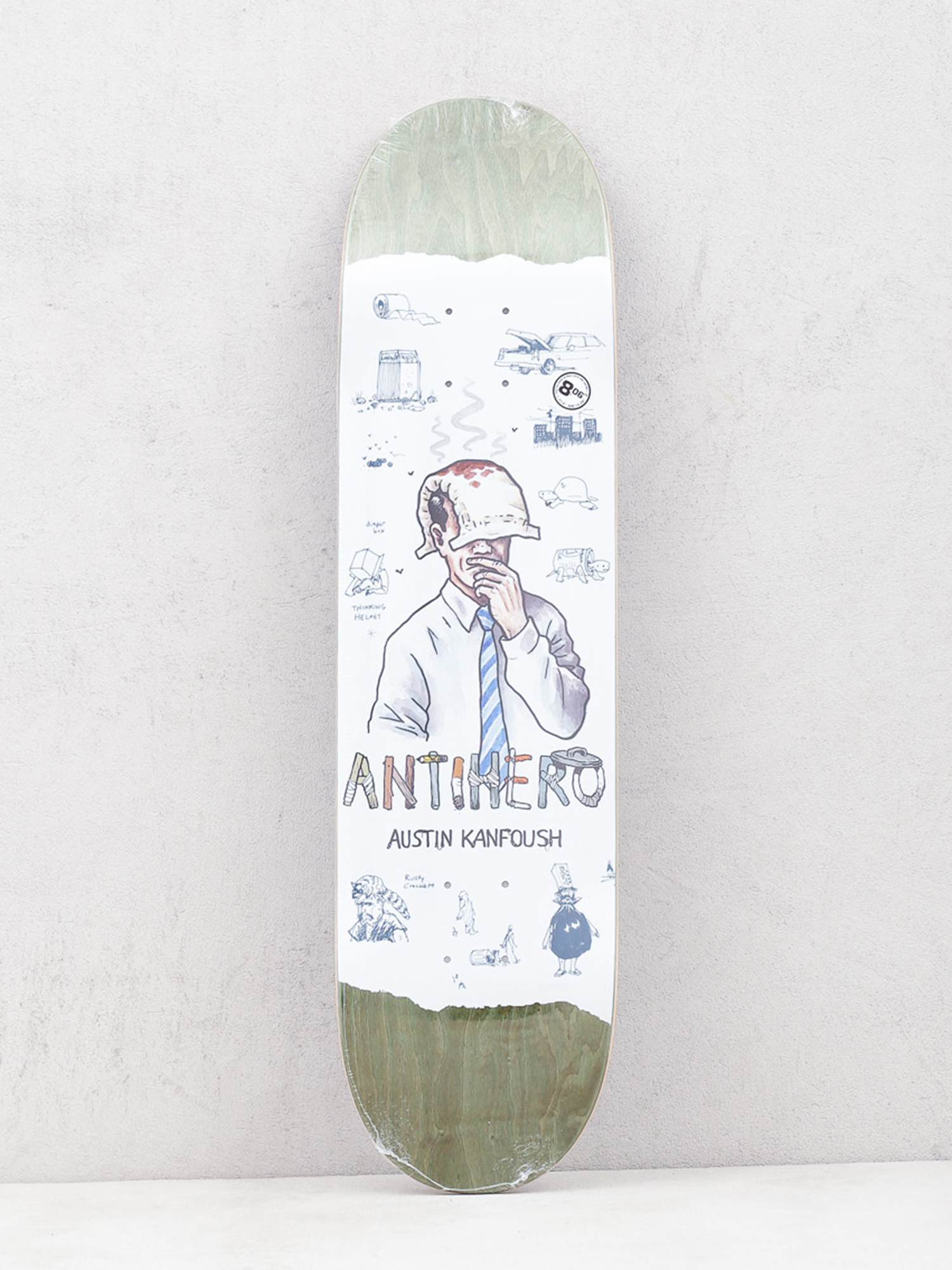Antihero Kanfoush Recycling Gördeszka lap (olive)