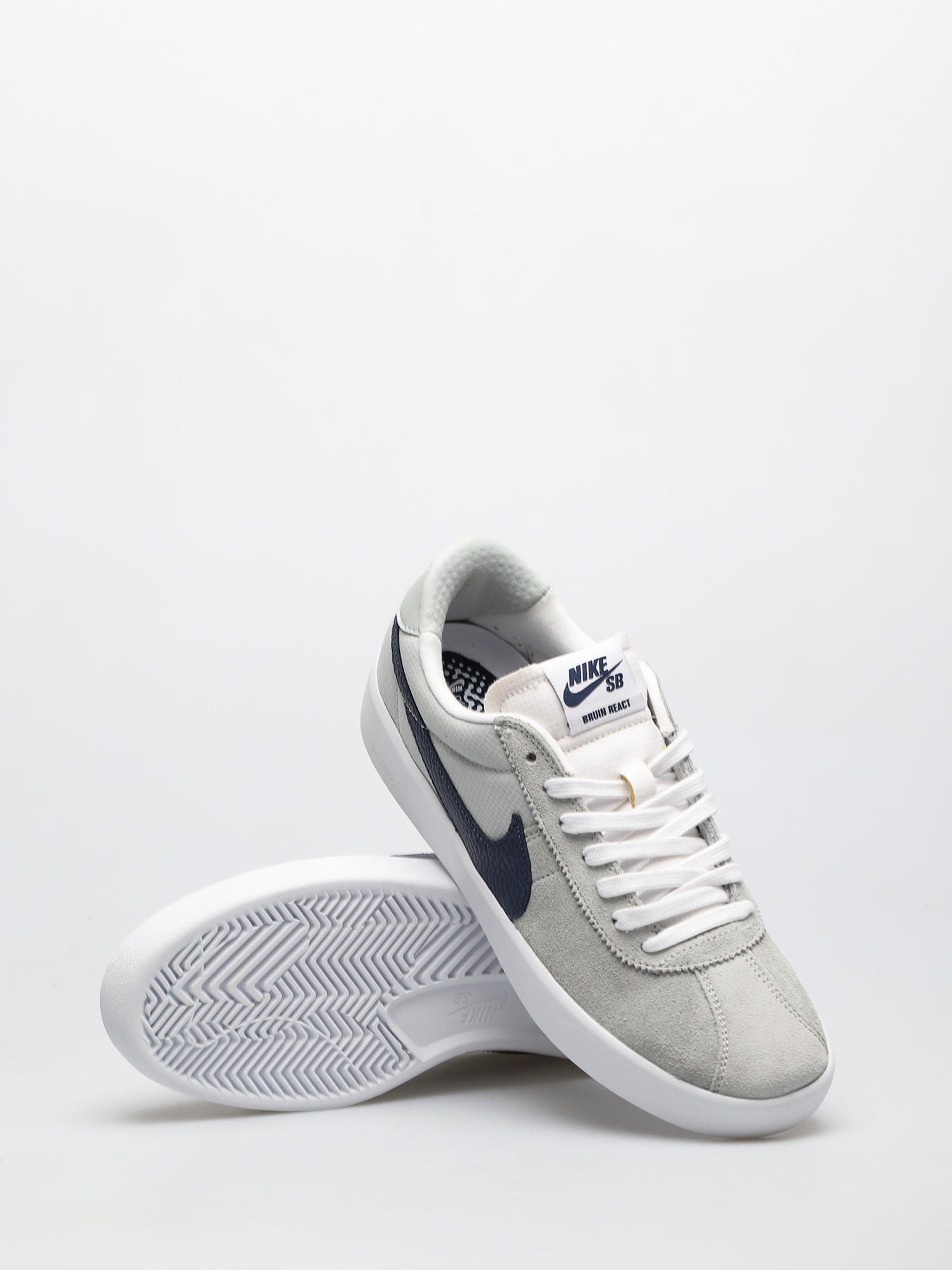 Nike SB Bruin React Cipők (grey haze/midnight navy grey haze white)