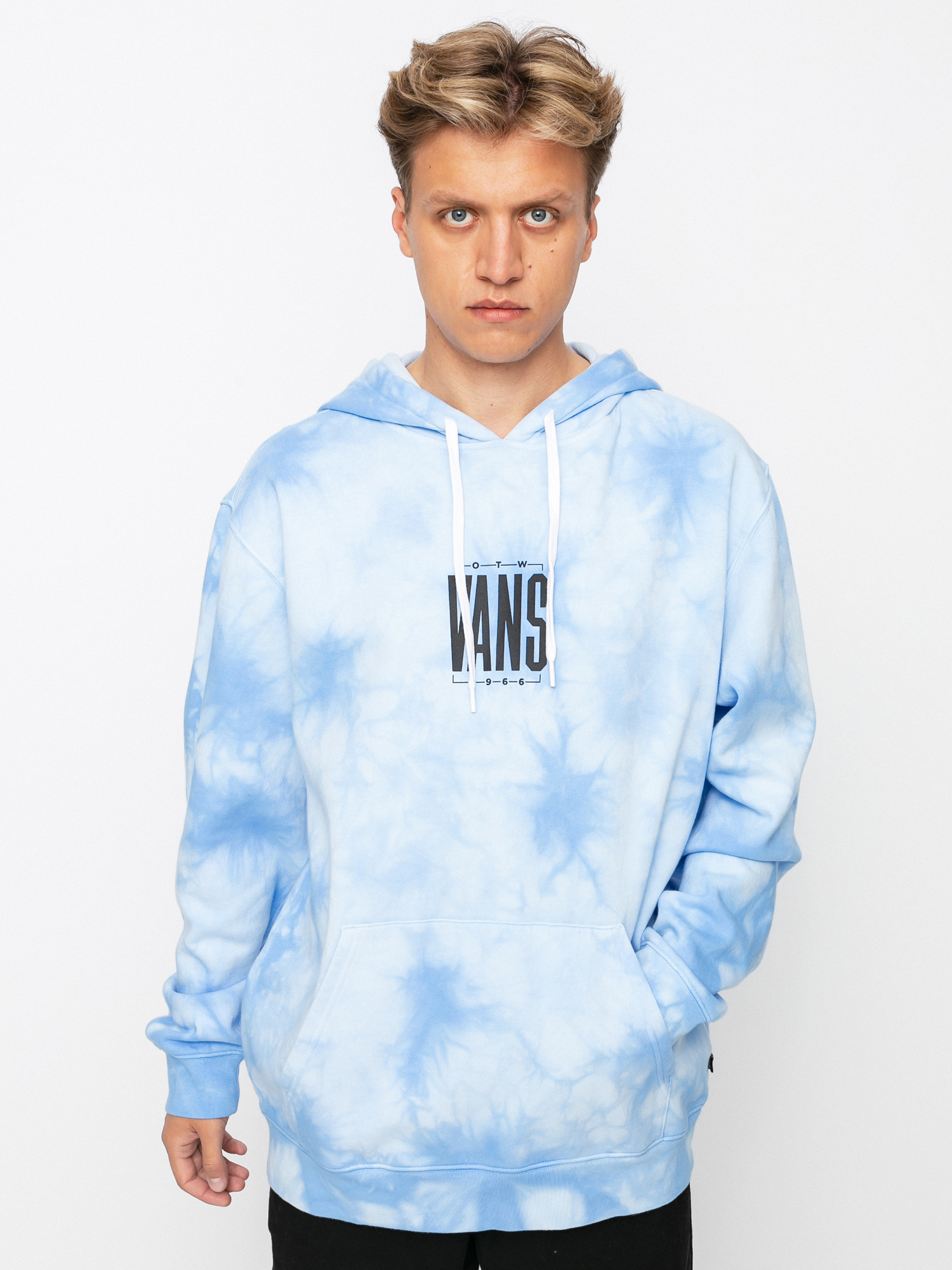 Vans Tall Type Tie Dye HD Kapucnis pulóver (nautical blue/tie dye)