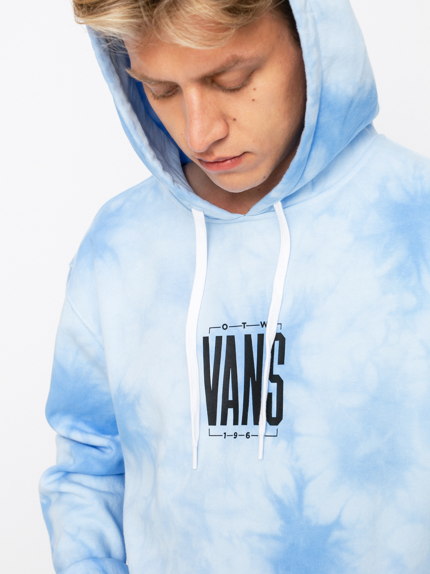 Vans Tall Type Tie Dye HD Kapucnis pulóver (nautical blue/tie dye)