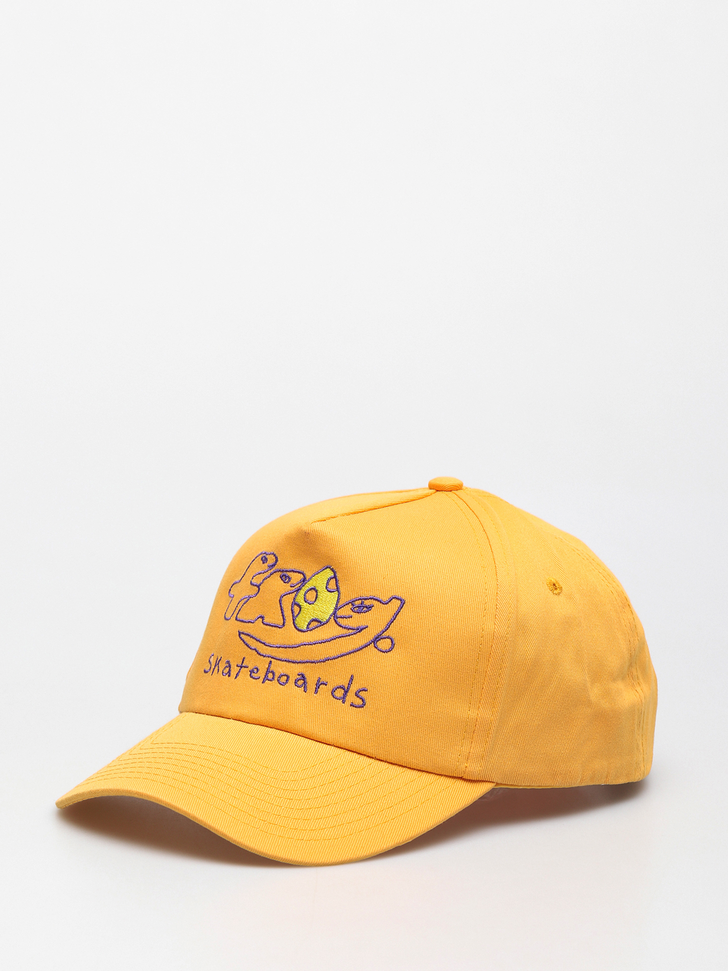 Frog Skateboards Dino Logo 5 Panel Baseball sapka (yellow)