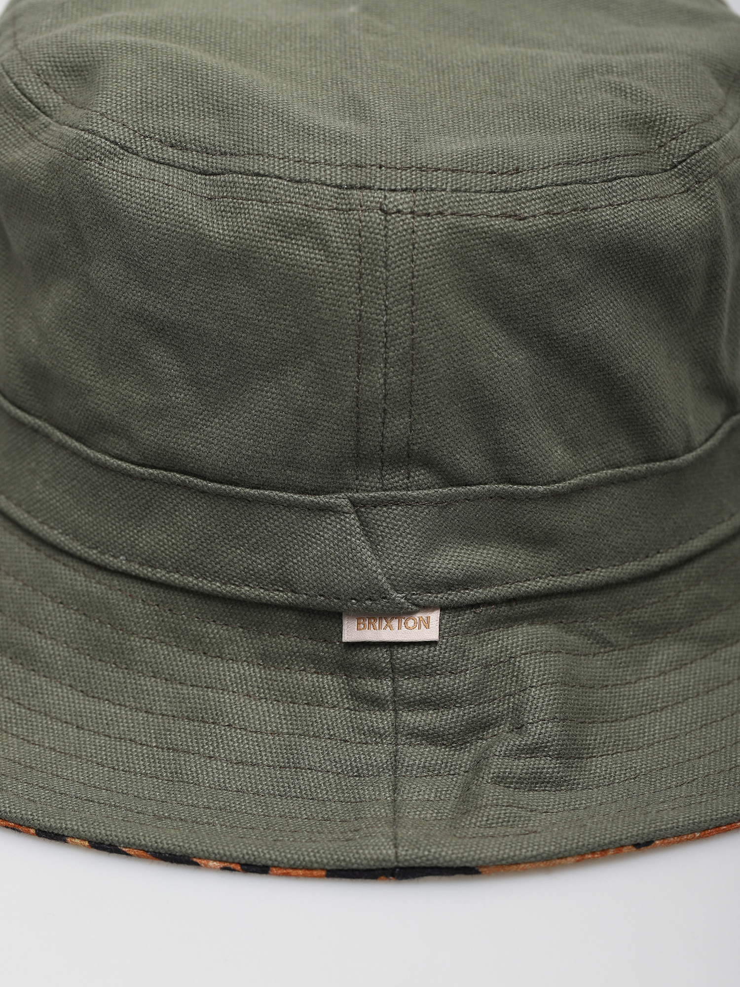 Brixton Petra Packable Bucket Hat Kalap (military olive/leopard)