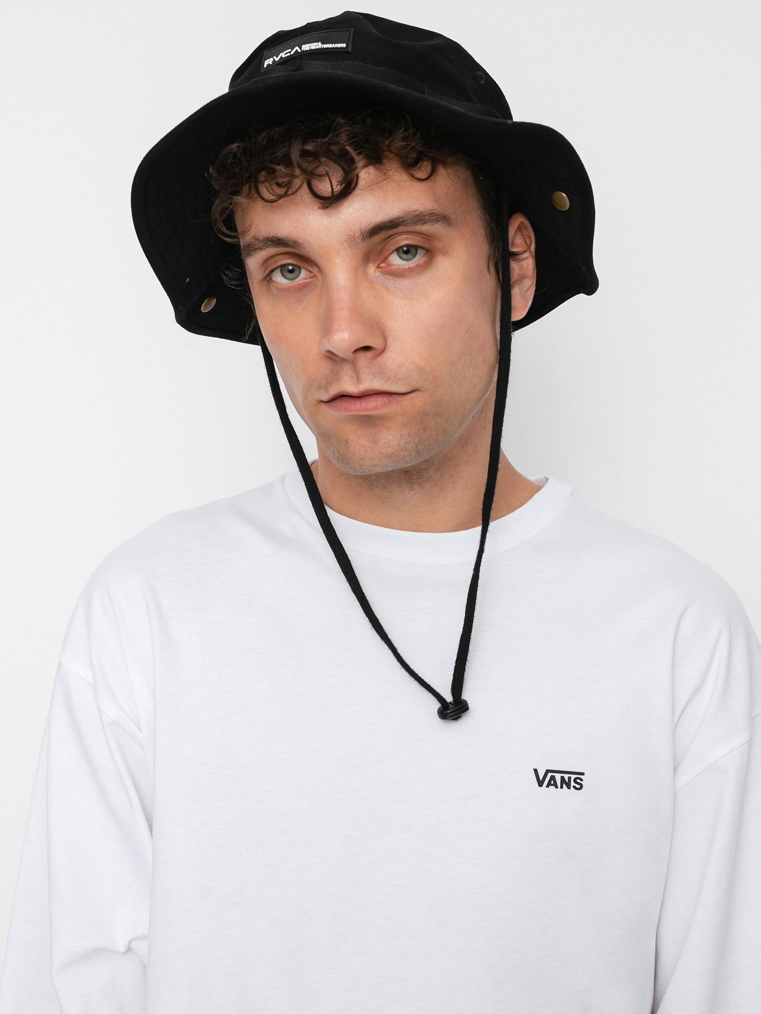 Vans Left Chest Hit Hosszú ujjú felső (white/black)