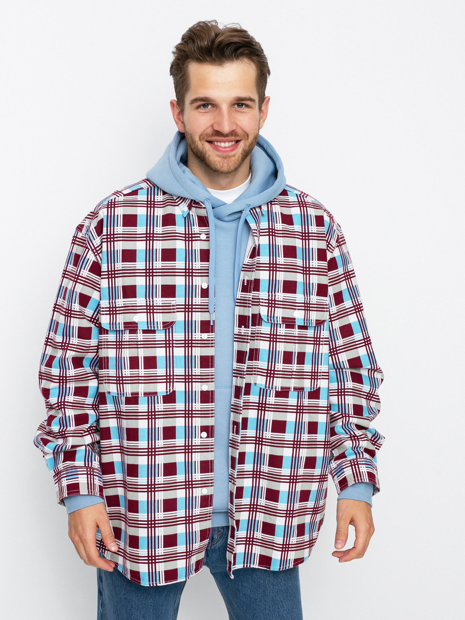 Levi's® Woven Printed Ing (burgundy blue)