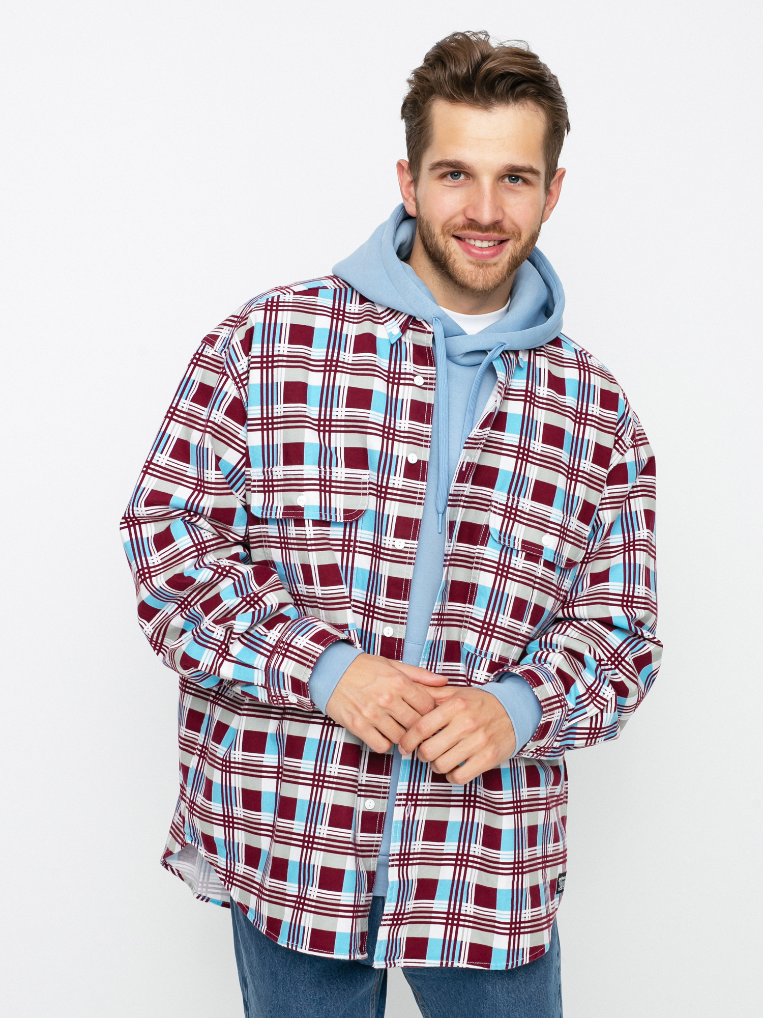 Levi's® Woven Printed Ing (burgundy blue)