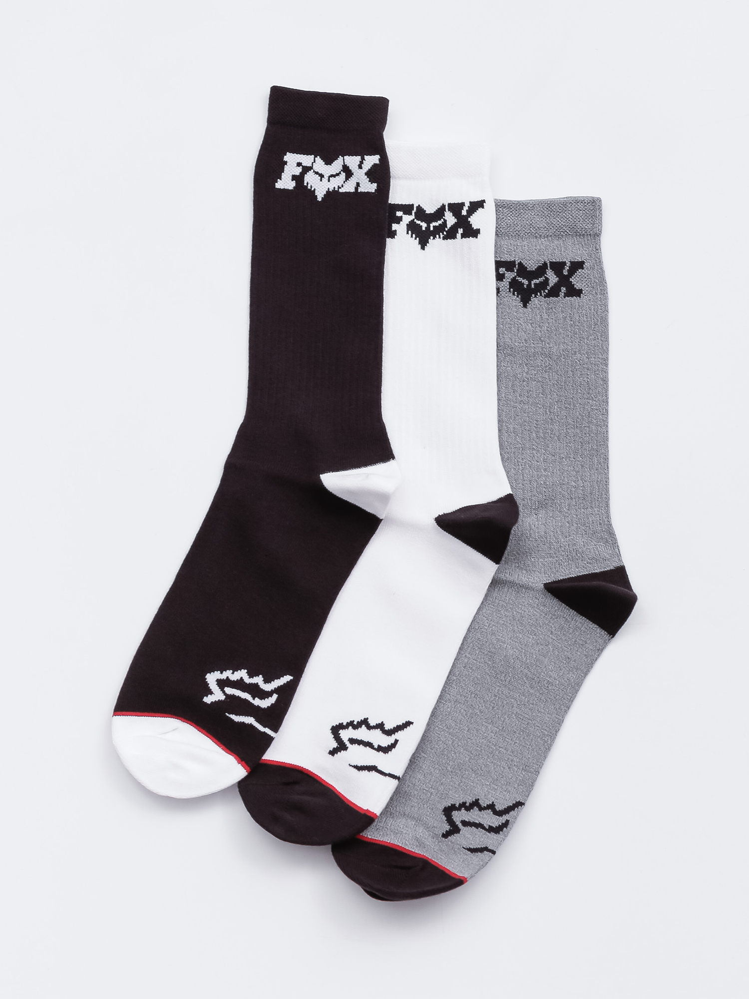 Fox Fheadx Crew 3 Pack Zokni (misc)