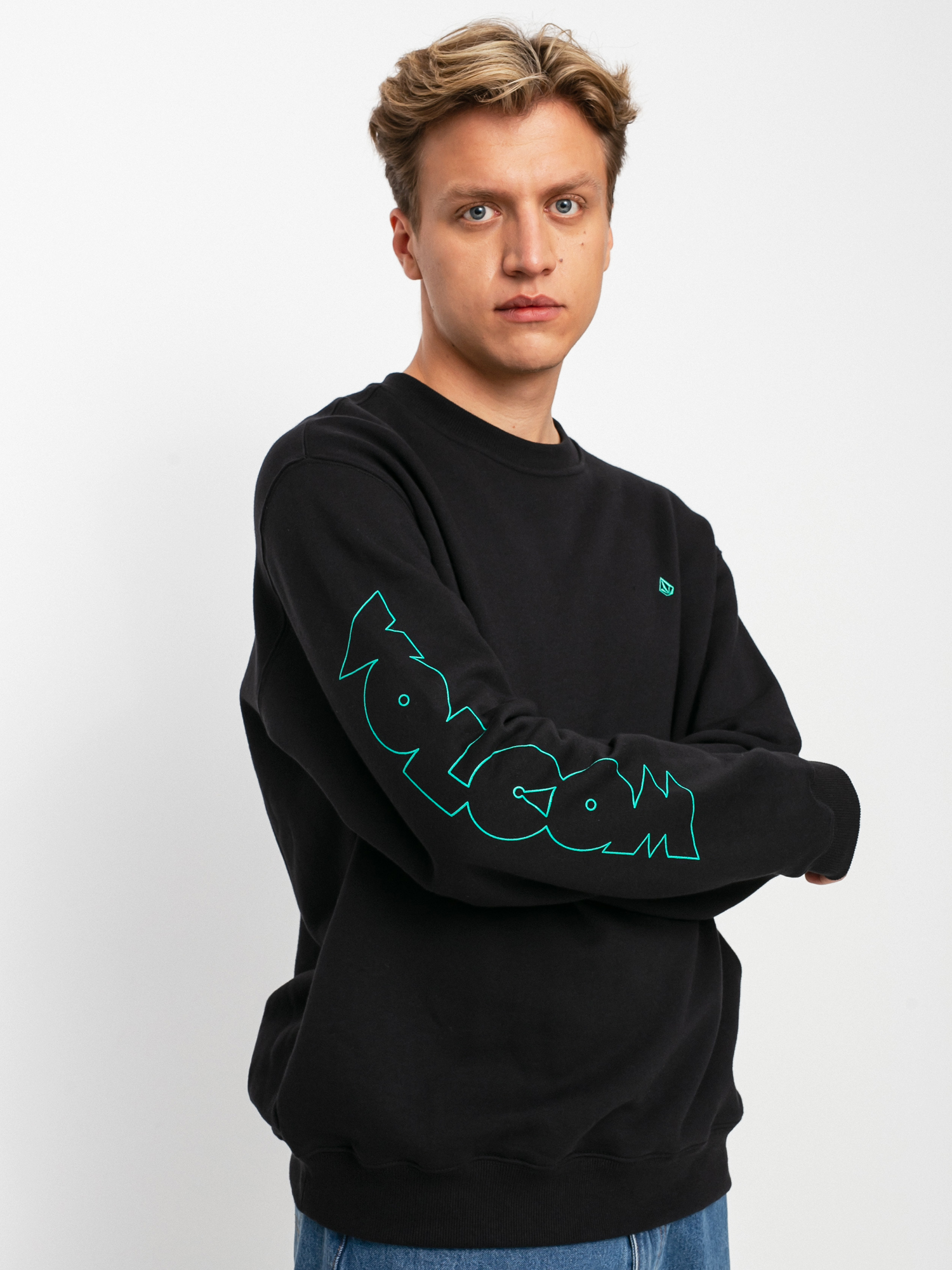 Volcom Fa Max Loeffler Crew Pulóver (black)