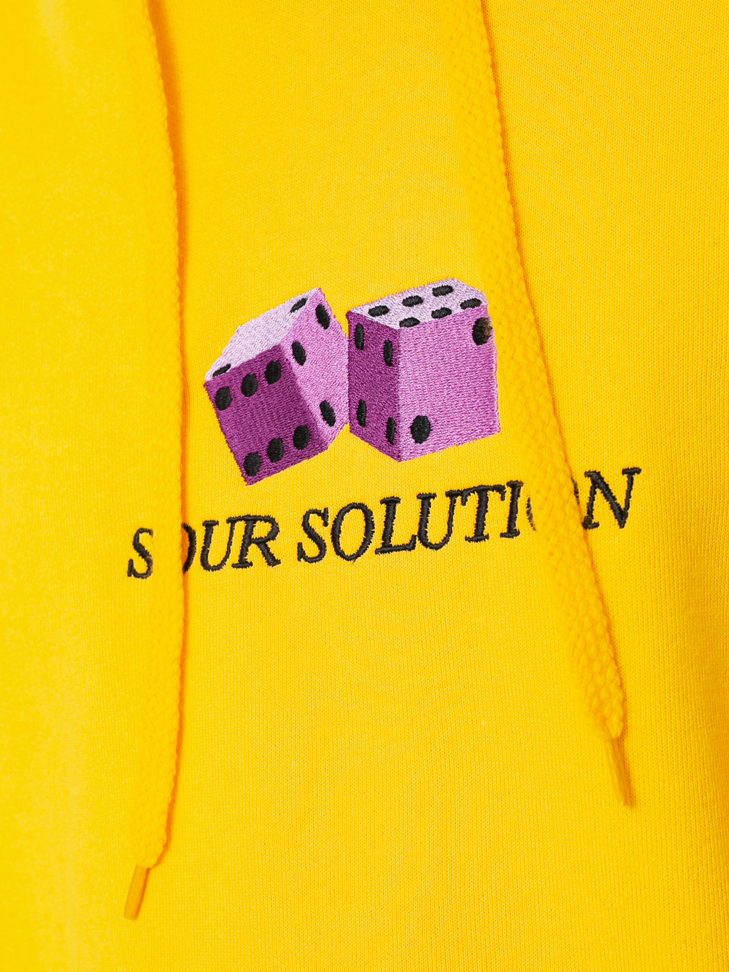 Sour Solution Dice HD Kapucnis pulóver (yellow)