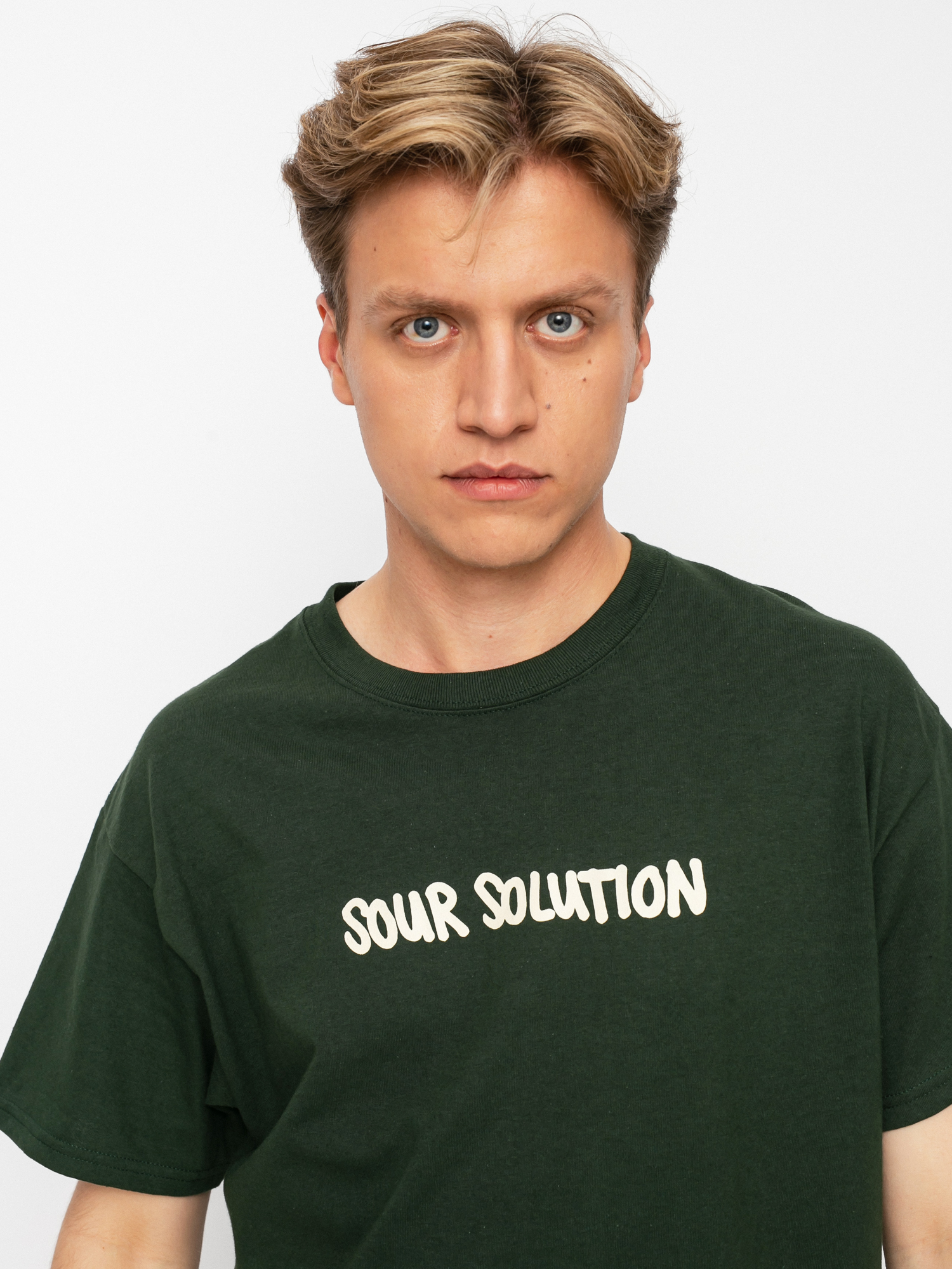 Sour Solution Doodle póló (forest green)
