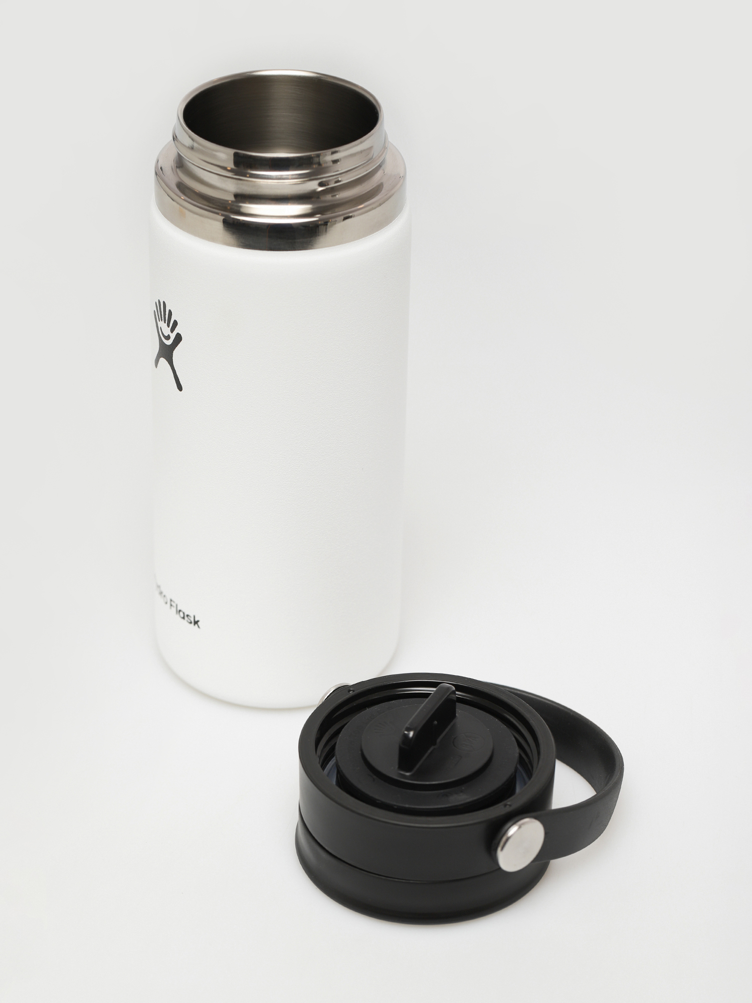 Hydro Flask Butelka Wide Mouth Flex Slip Lid 473ml Termikus bögre (white)