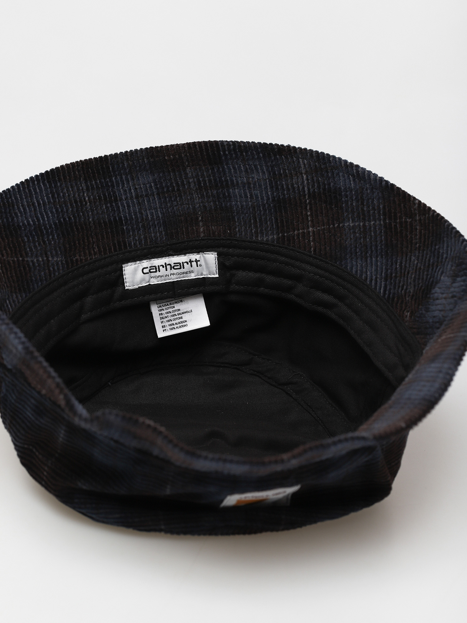 Carhartt WIP Cord Kalap (breck check print tobacco)