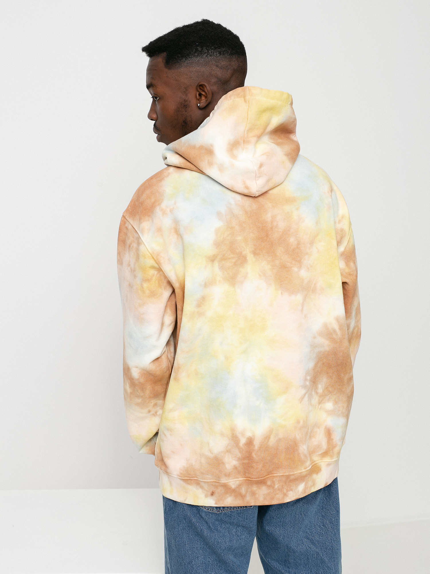 OBEY Mini Bold Recycled Tie Dye HD Kapucnis pulóver (toffee multi)