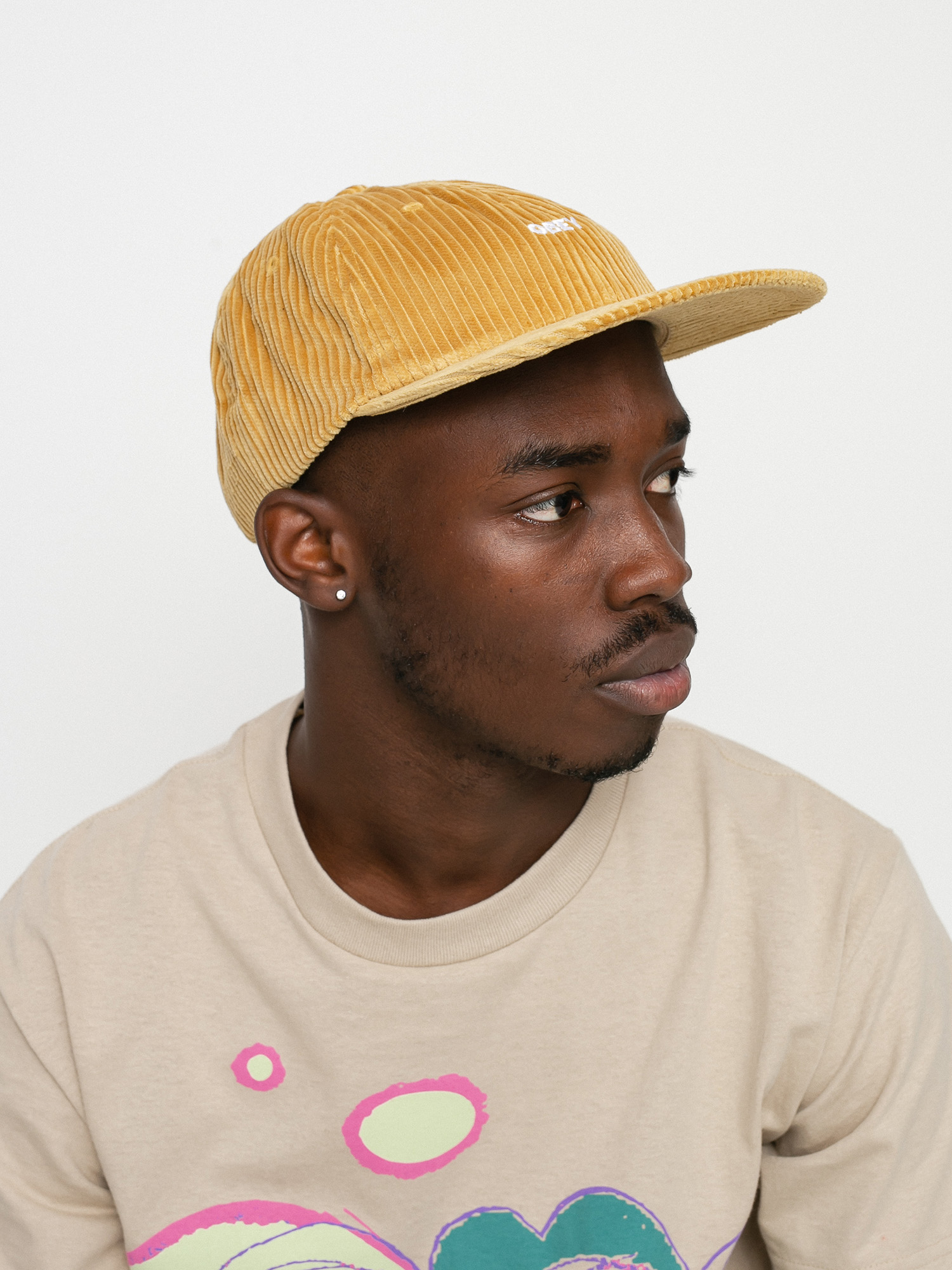 OBEY Bold Cord 6 Baseball sapka (khaki)