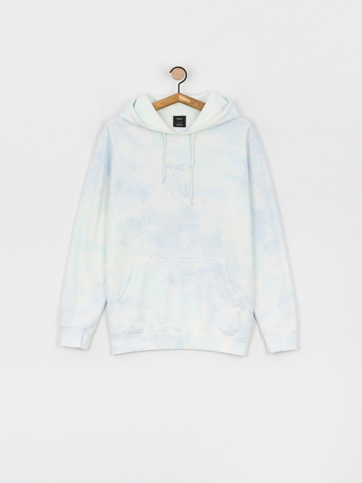 RVCA Tonally Tie Dye HD Kapucnis pulóver (blu mble tie de)