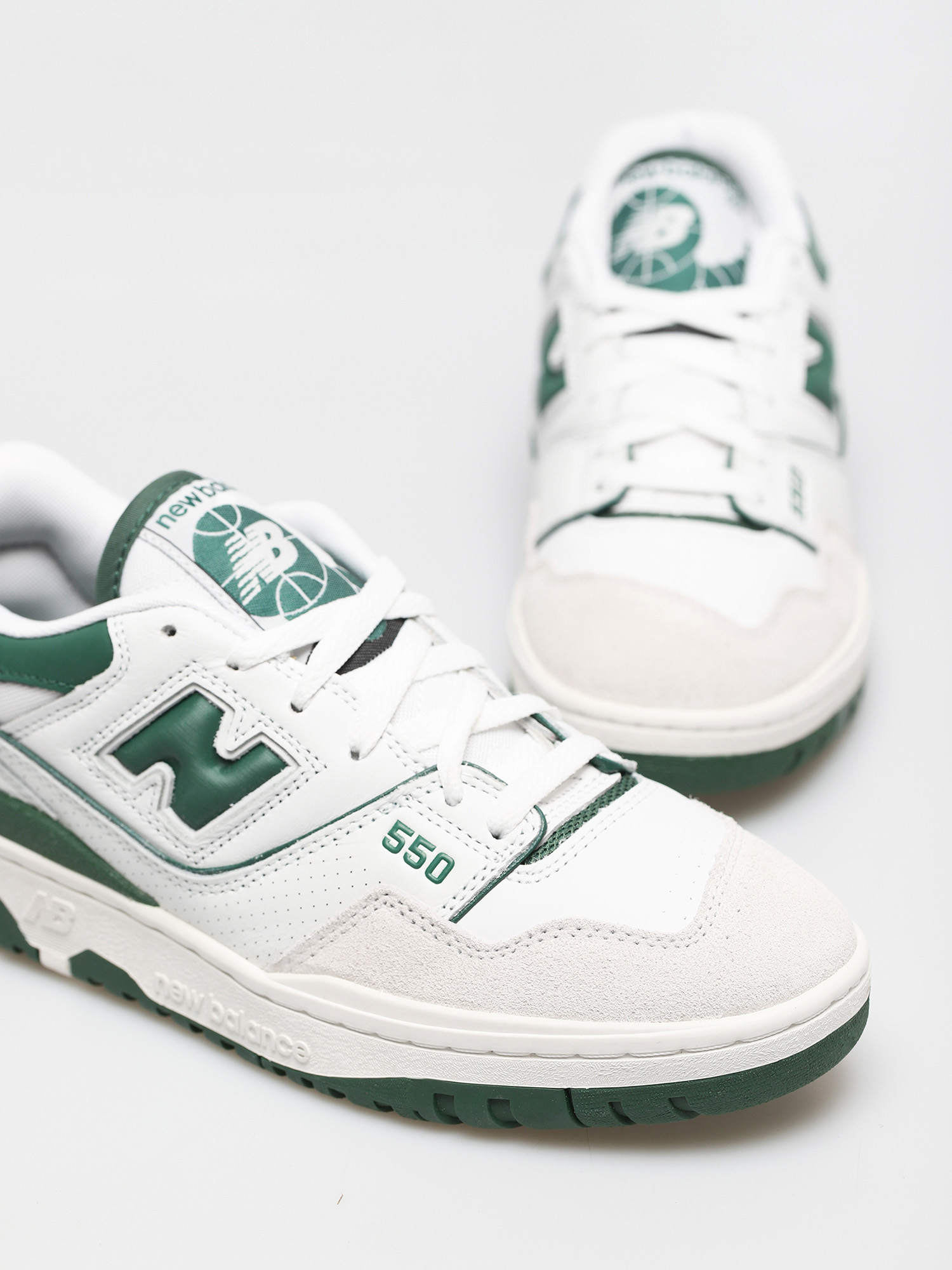 New Balance 550 Cipők (white green)
