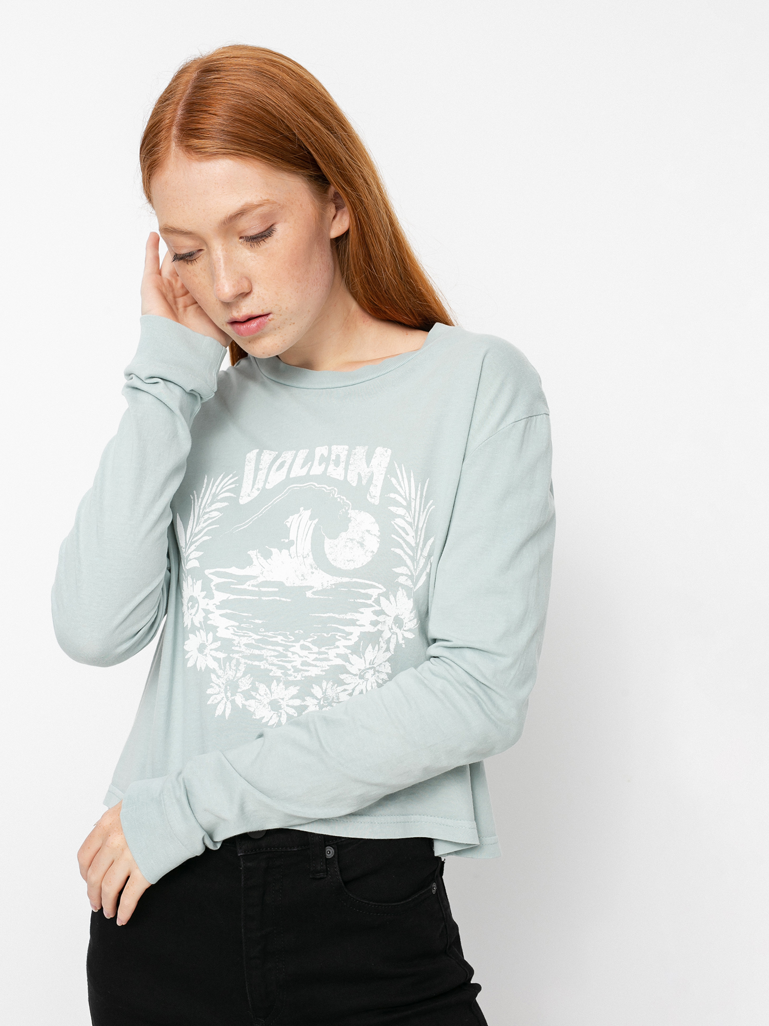 Volcom The Stones Hosszú ujjú felső Wmn (blue fog)