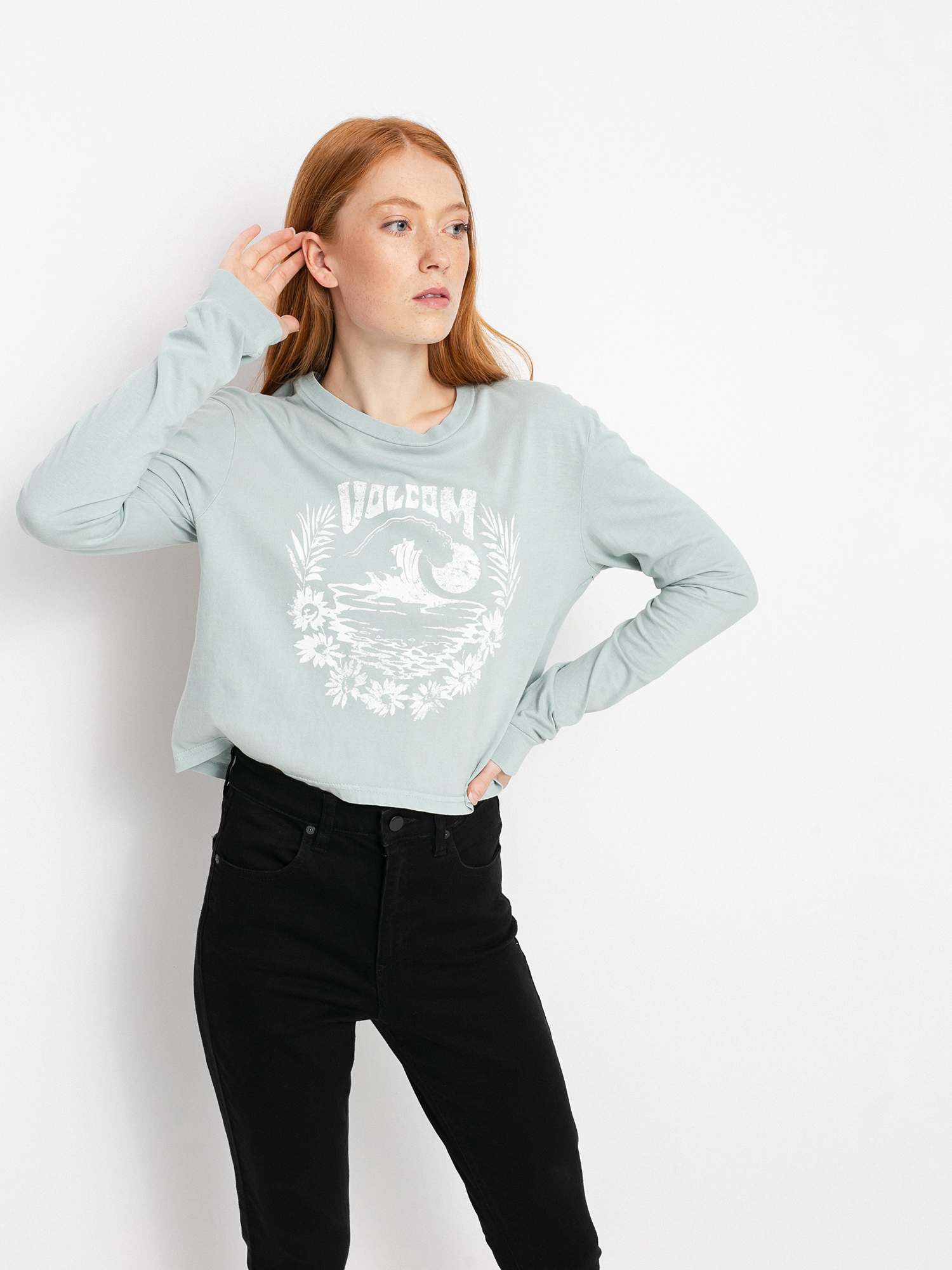 Volcom The Stones Hosszú ujjú felső Wmn (blue fog)