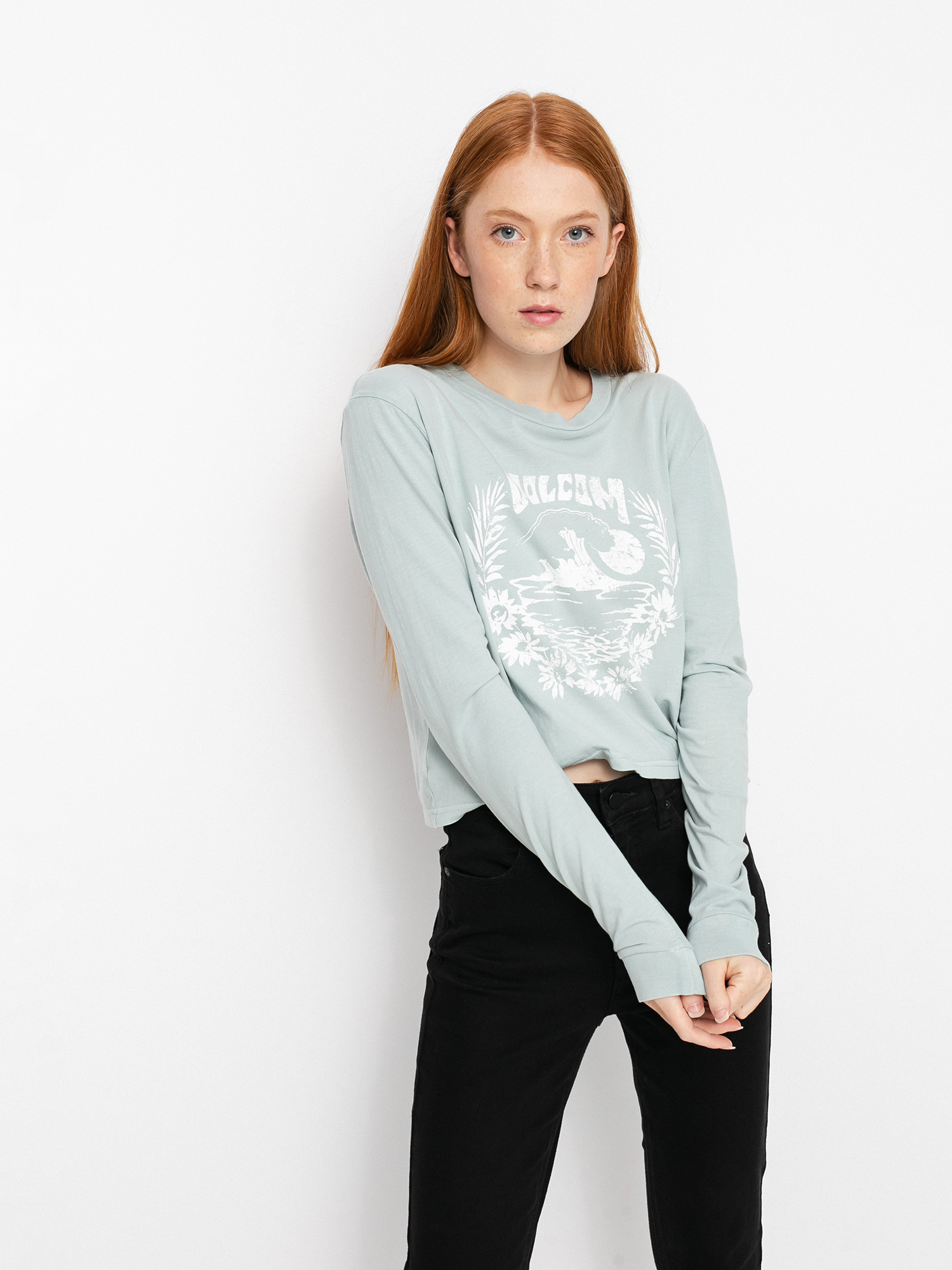 Volcom The Stones Hosszú ujjú felső Wmn (blue fog)