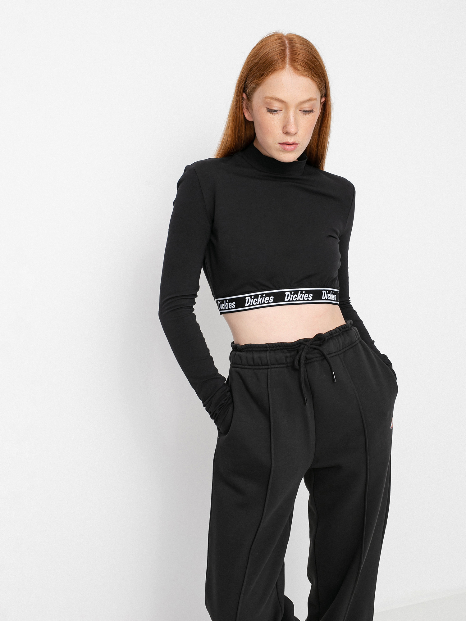 Dickies Petersburg Crop Hosszú ujjú felső Wmn (black)