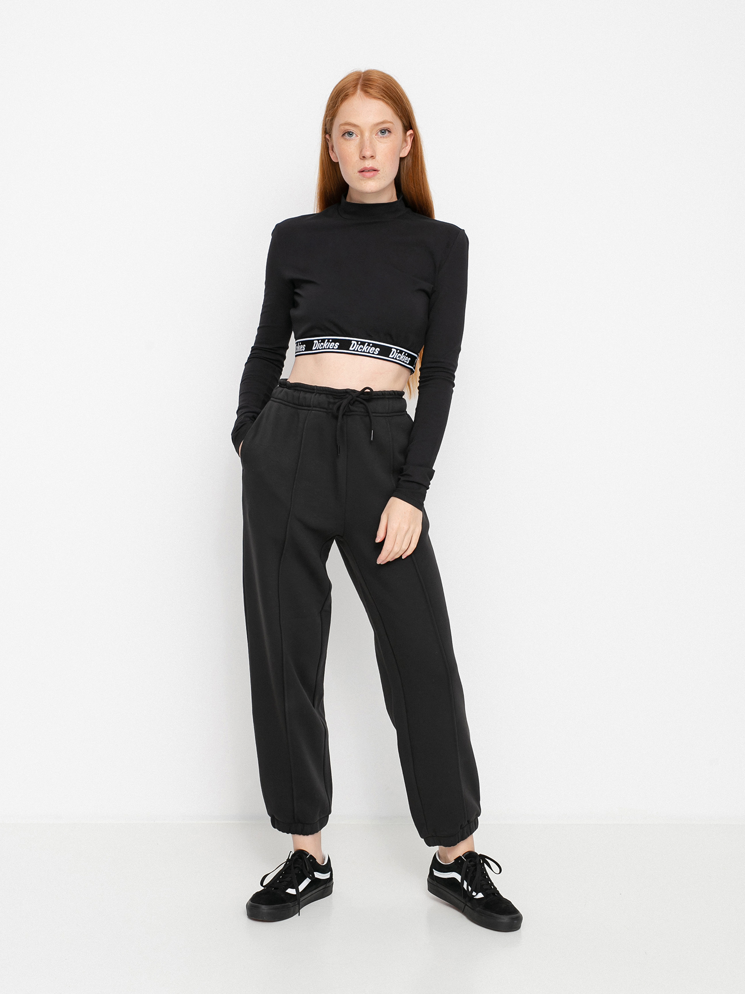 Dickies Petersburg Crop Hosszú ujjú felső Wmn (black)