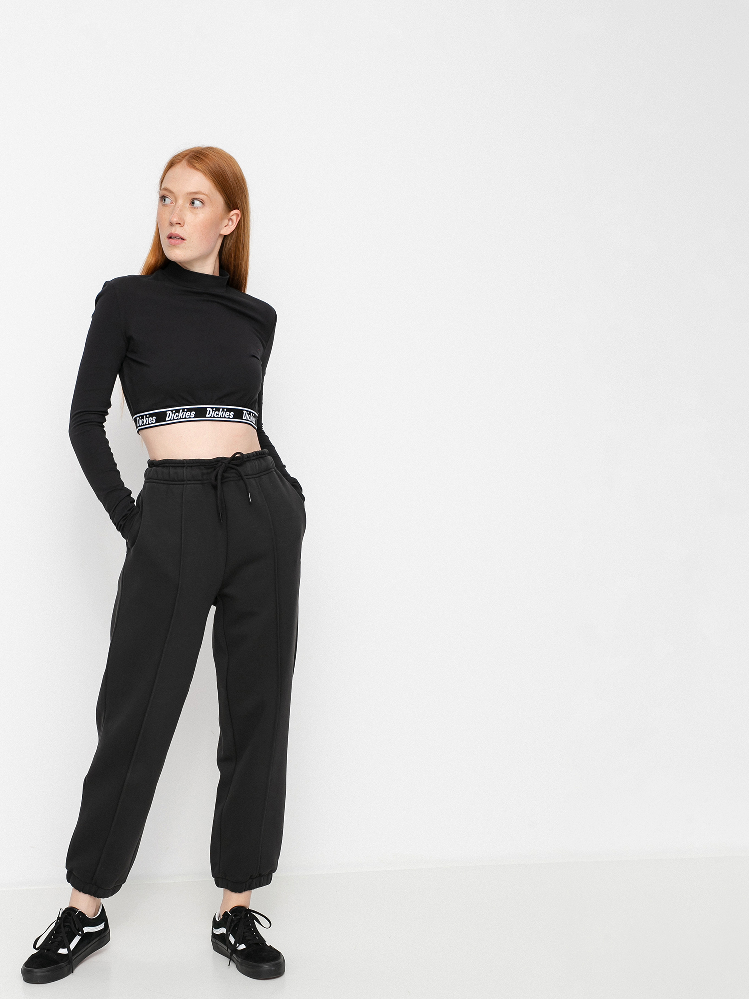 Dickies Petersburg Crop Hosszú ujjú felső Wmn (black)
